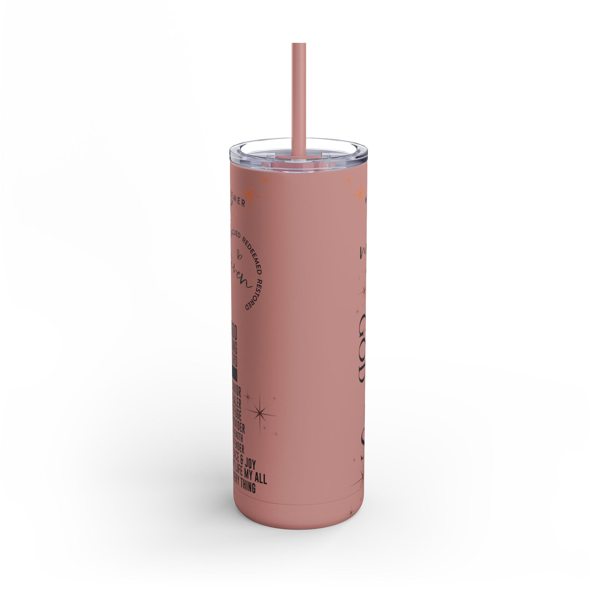 Gobelet fin chrétien inspirant 20oz Cadeau Foi Jésus, Tasse de voyage Verset biblique, Boissons motivantes, Cadeau chrétien parfait