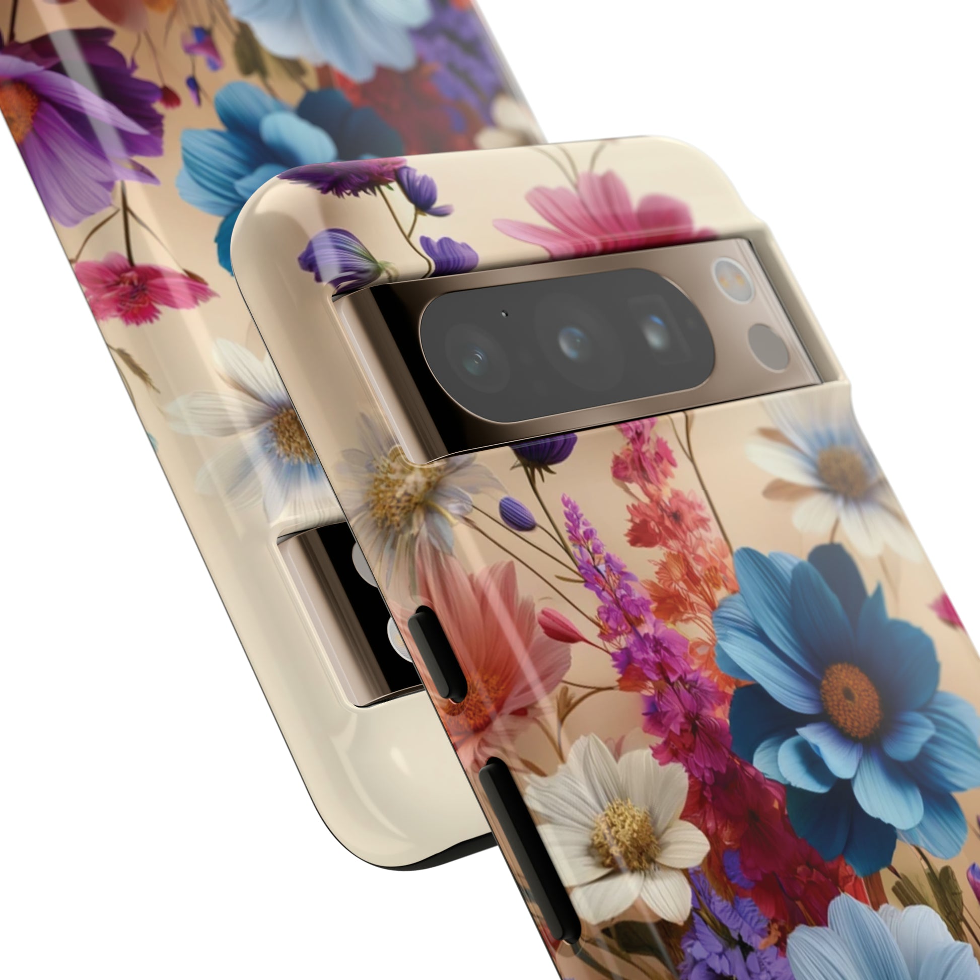 Best Phone Case Floral 3D Illusion Luxury Tough Case Floral Elegant Durable Stylish for Modern Devices iPhone 15, Samsung iPhone Samsung Accessory Gift for Her.