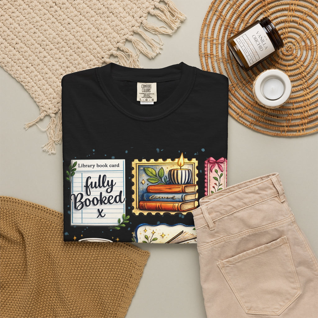 T-shirt Comfort Colors "Just One More Chapter & Coffee" – Confortable pour les amoureux des livres