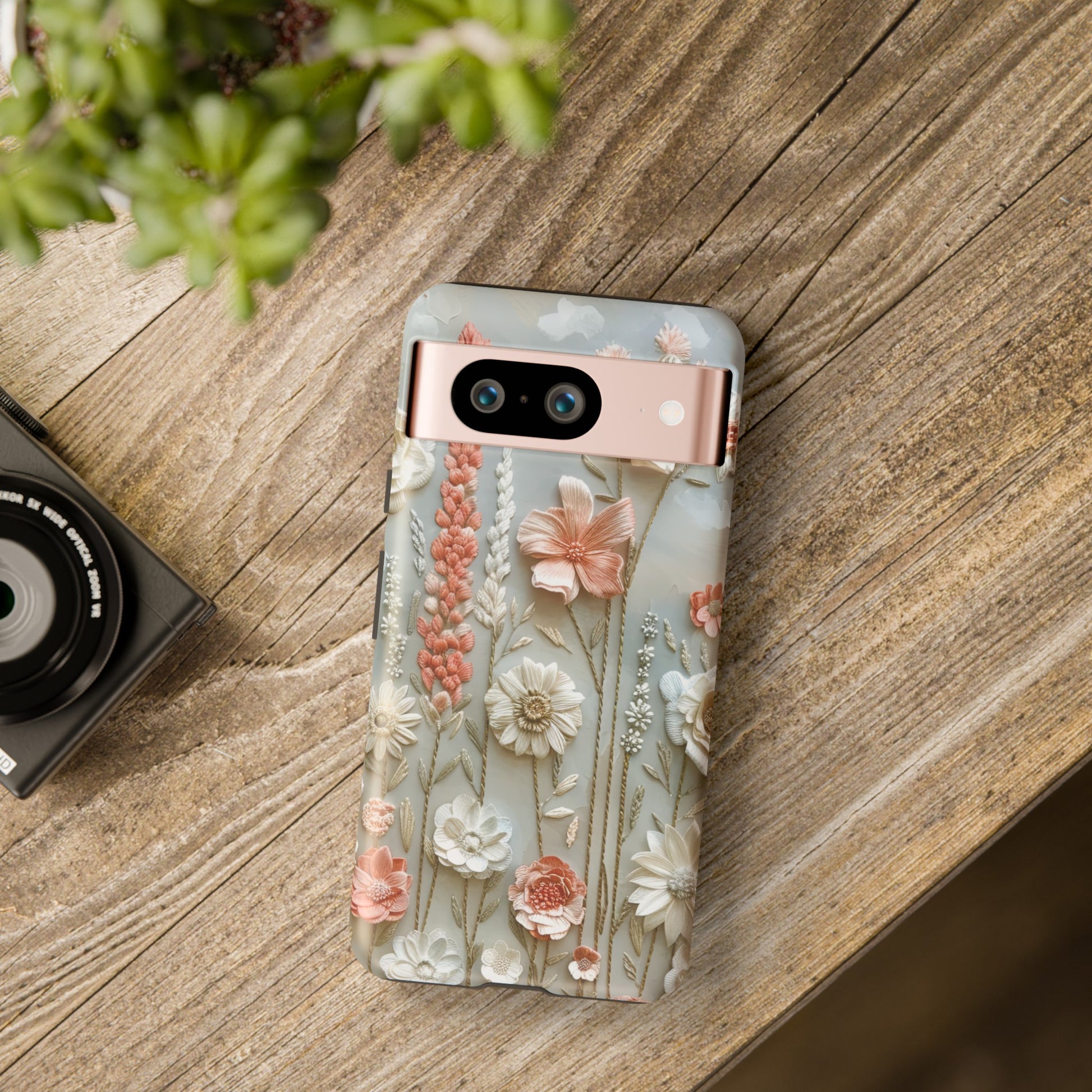 Pastel Wildflowers Protective Phone Case Gift for Her Phone 15, Samsung iPhone Samsung Gift for Her Case iPhone 15, Samsung iPhone Samsung Accessory Gift for Her