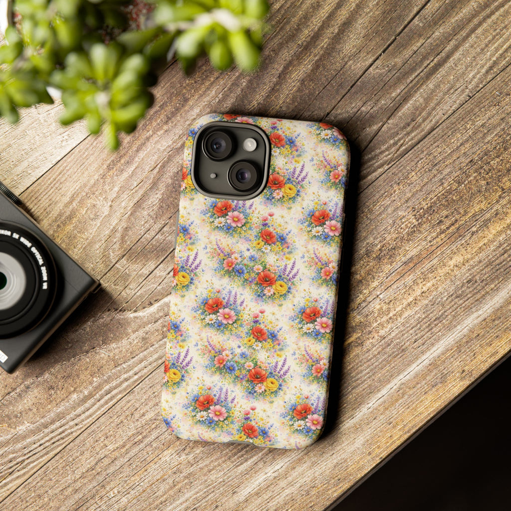Watercolor Wildflowers Phone Case — Tough Cases