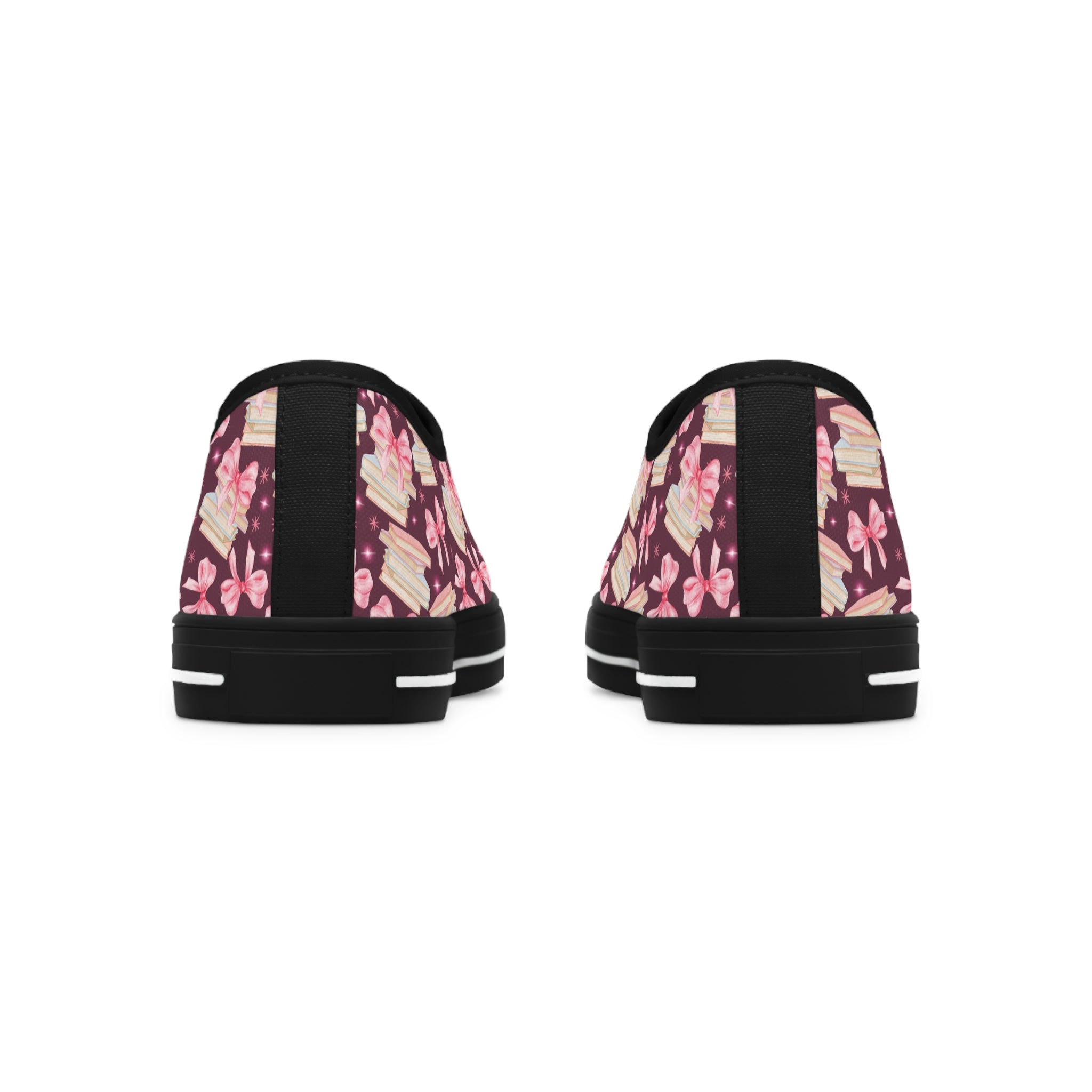 Coquette Pink Bows & Books Sneakers Step Out in Style with Stunning USA Symbol! Perfect for Everyday Wear and Proud Americans. Durable, High-Quality Footwear Everyday Activities - MRSBYVALLE