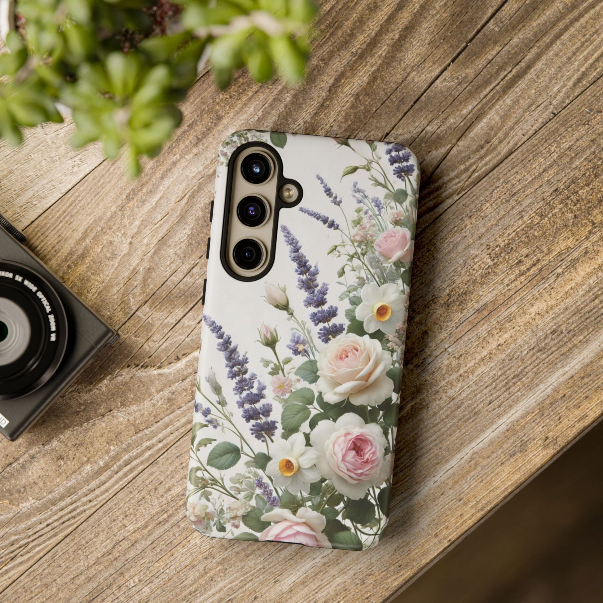 Boho Floral Fall Phone Case for iPhone 17,16  21 23 Samsung, and Pixel | Stylish Protective Cover Gift for Her Perfect for Floral Lover
