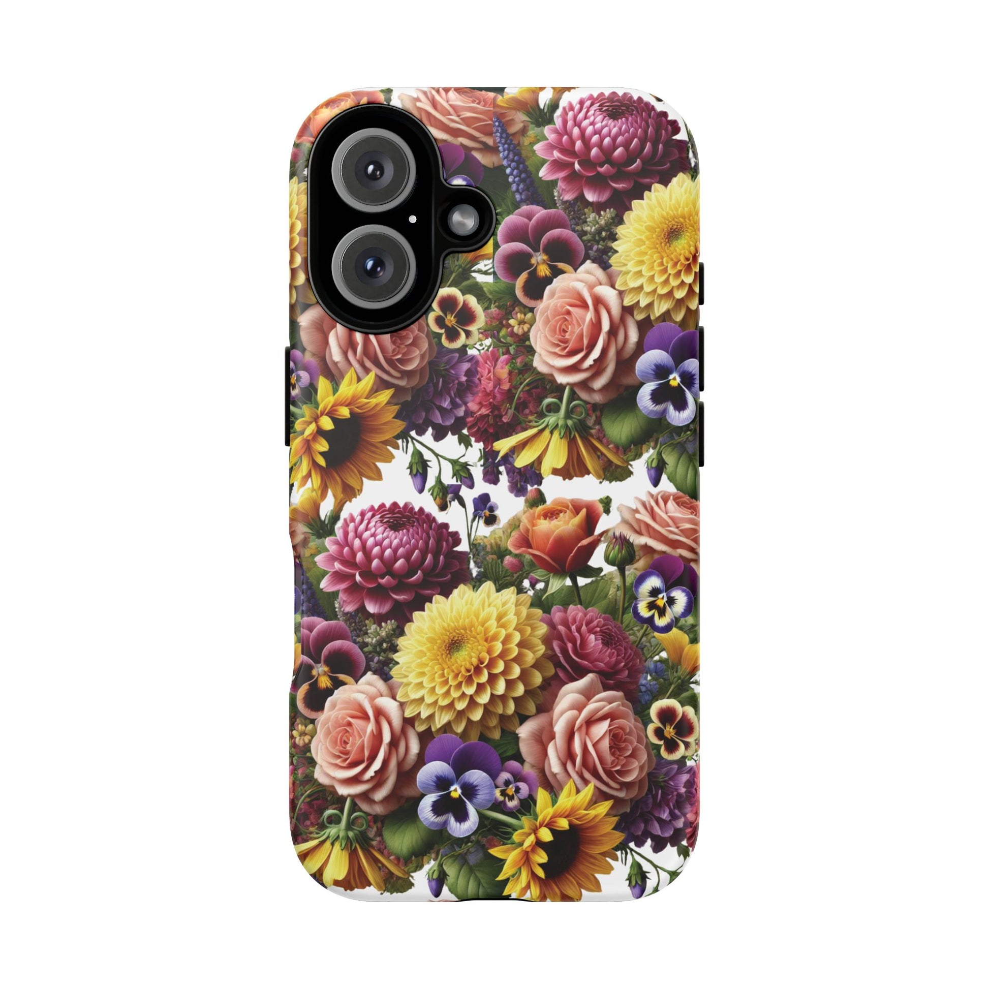 Floral Fall Phone Case for iPhone 16 15 14 13 12  21 23 Samsung, and Pixel | Stylish Protective Cover Gift for Her Perfect for Floral Lover