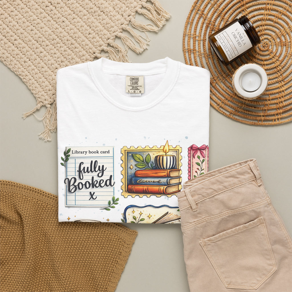 T-shirt Comfort Colors "Just One More Chapter & Coffee" – Confortable pour les amoureux des livres