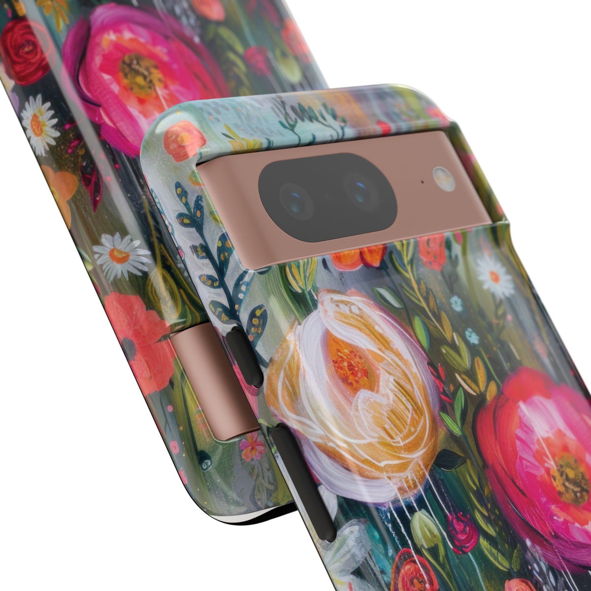 Watercolor Boho Floral Phone Case for iPhone 16 15 14 13 12  21 23 Samsung, and Pixel | Stylish Protective Cover Gift for Her Perfect for Floral Lover