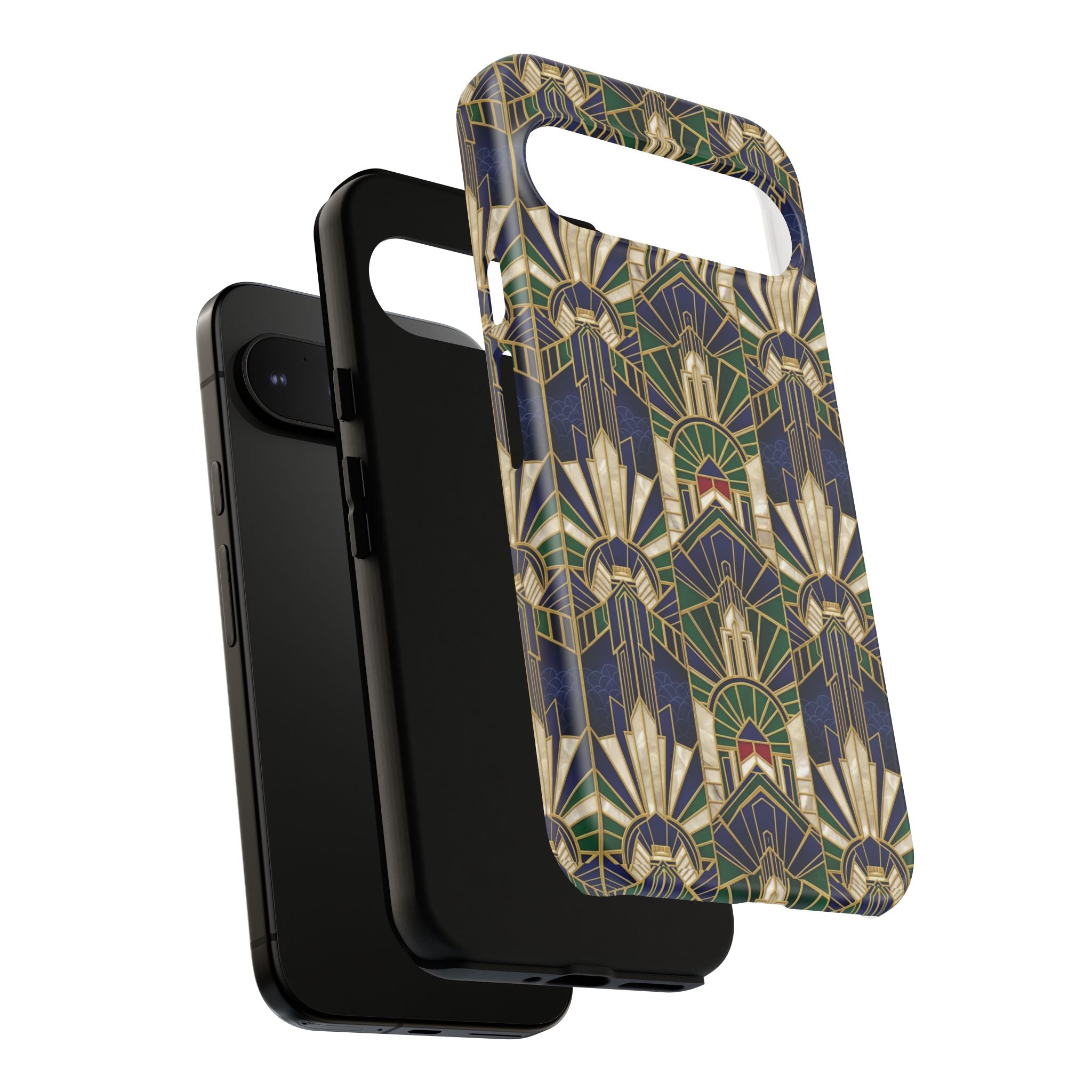 Navy & Gold Art Deco Phone Case — Imperial Art Deco Tough Case