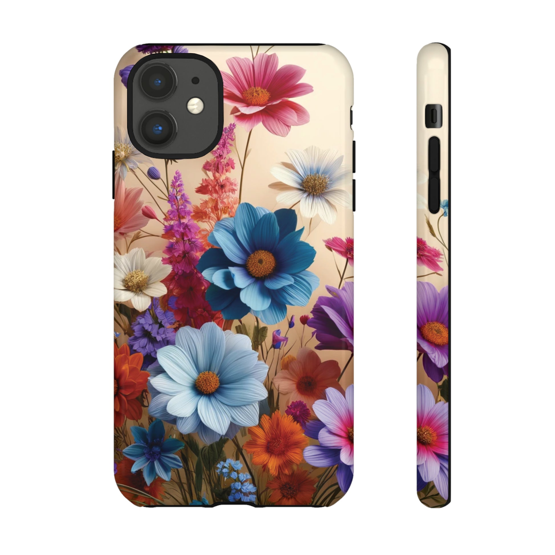 Best Phone Case Floral 3D Illusion Luxury Tough Case Floral Elegant Durable Stylish for Modern Devices iPhone 15, Samsung iPhone Samsung Accessory Gift for Her.