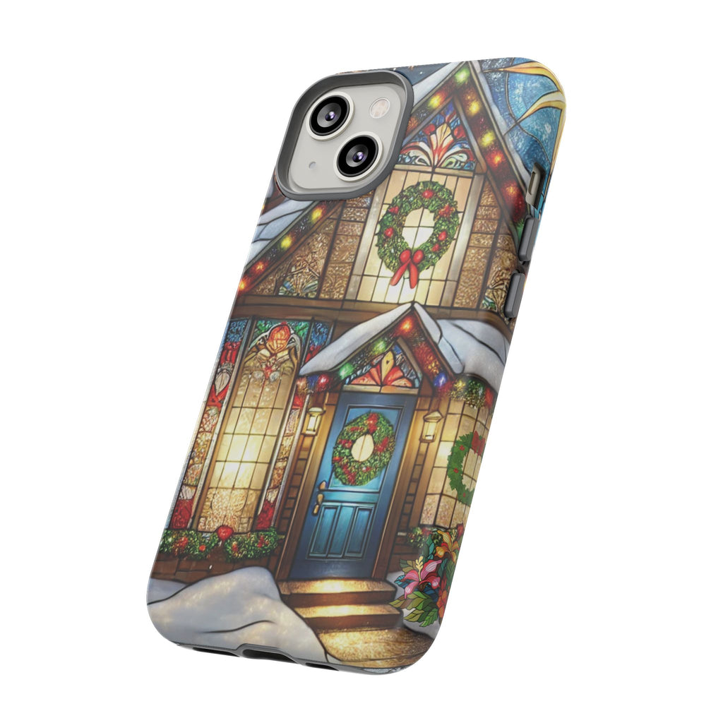 Phone Case - Stain Glass Christmas Unique Holiday Protection Gift for Her