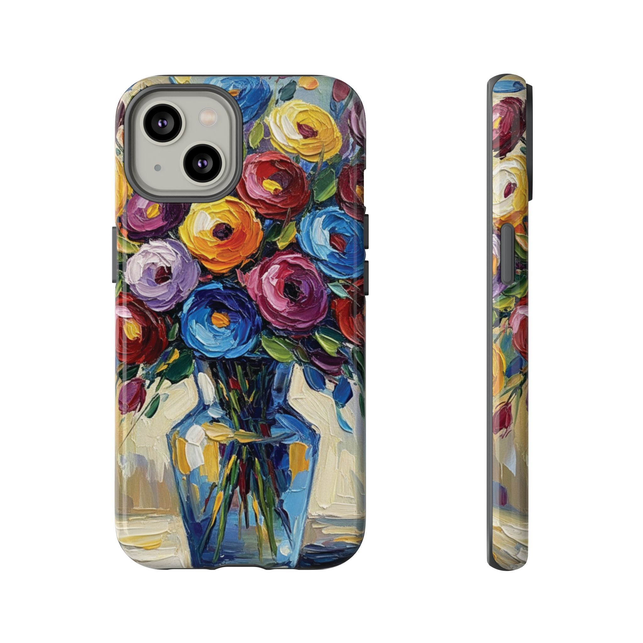 Floral Luxury Oil Painting Illusion Tough Case — Floral Art Phone Case for Art Lovers