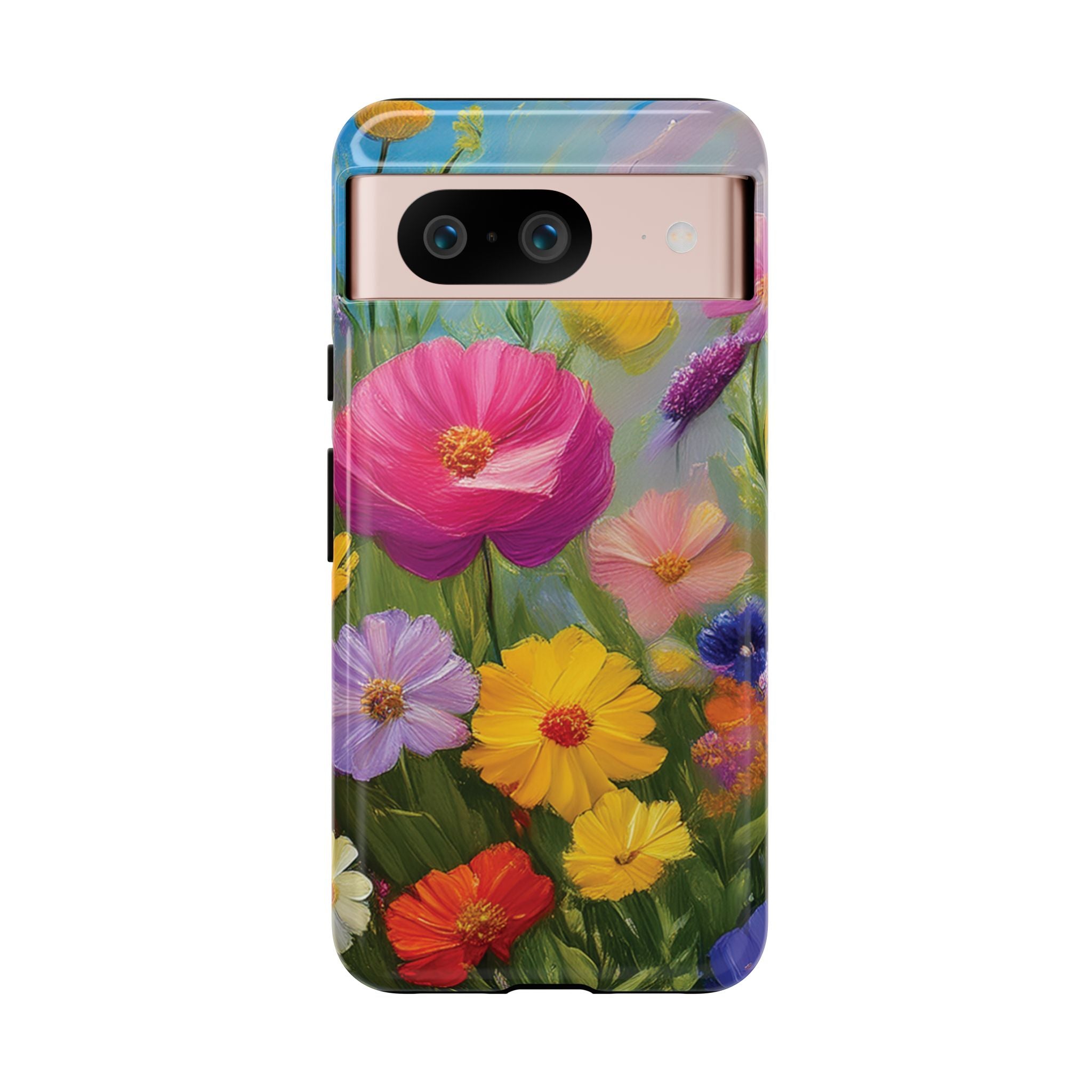 Vibrant Wildflower Painting Phone Case Hand-Painted Floral Art Design | Bright Nature-Inspired Cover | Perfect Gift for Flower Lovers iPhone & Galaxy