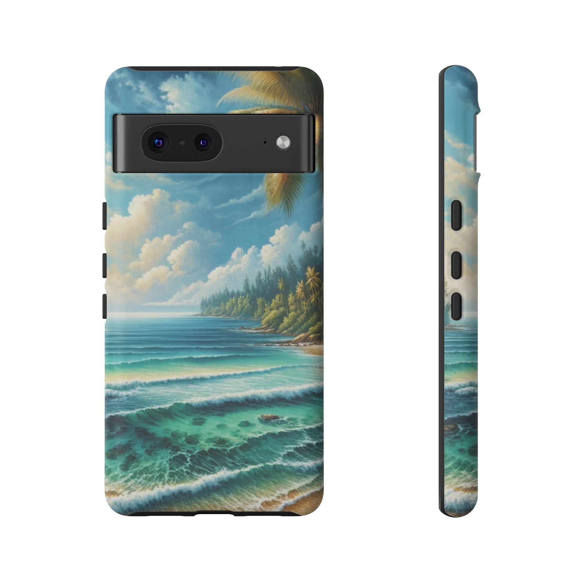 Coastal Serenity Ocean Beach View Protective Phone Case Gift for Her Phone 15, Samsung iPhone Samsung Gift for Her Case iPhone 15, Samsung iPhone Samsung Accessory Gift for Her.