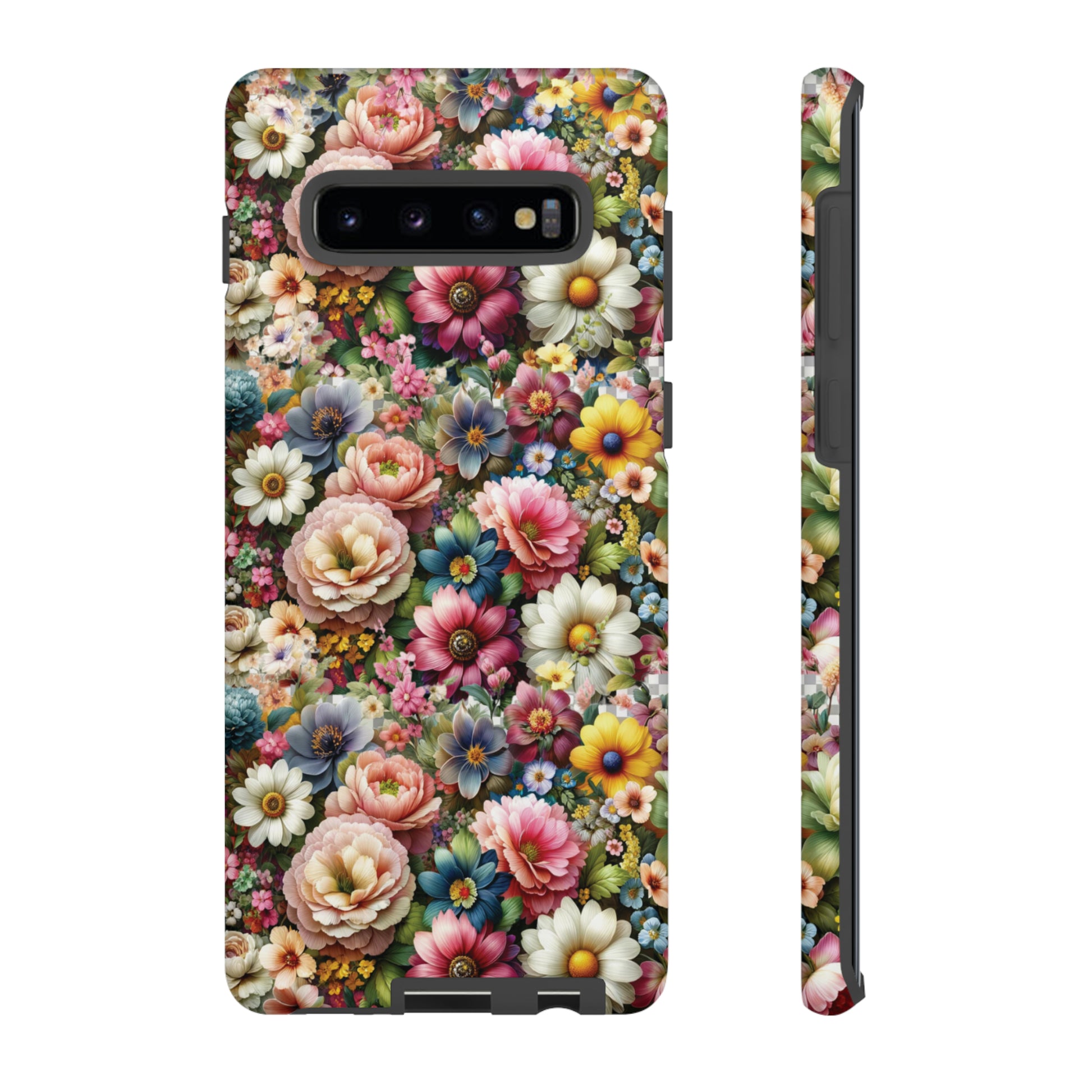 Floral Luxury Phone Tough Case Floral Elegant Durable Stylish for Modern Devices iPhone 15, Samsung iPhone Samsung Accessory Gift for Her.