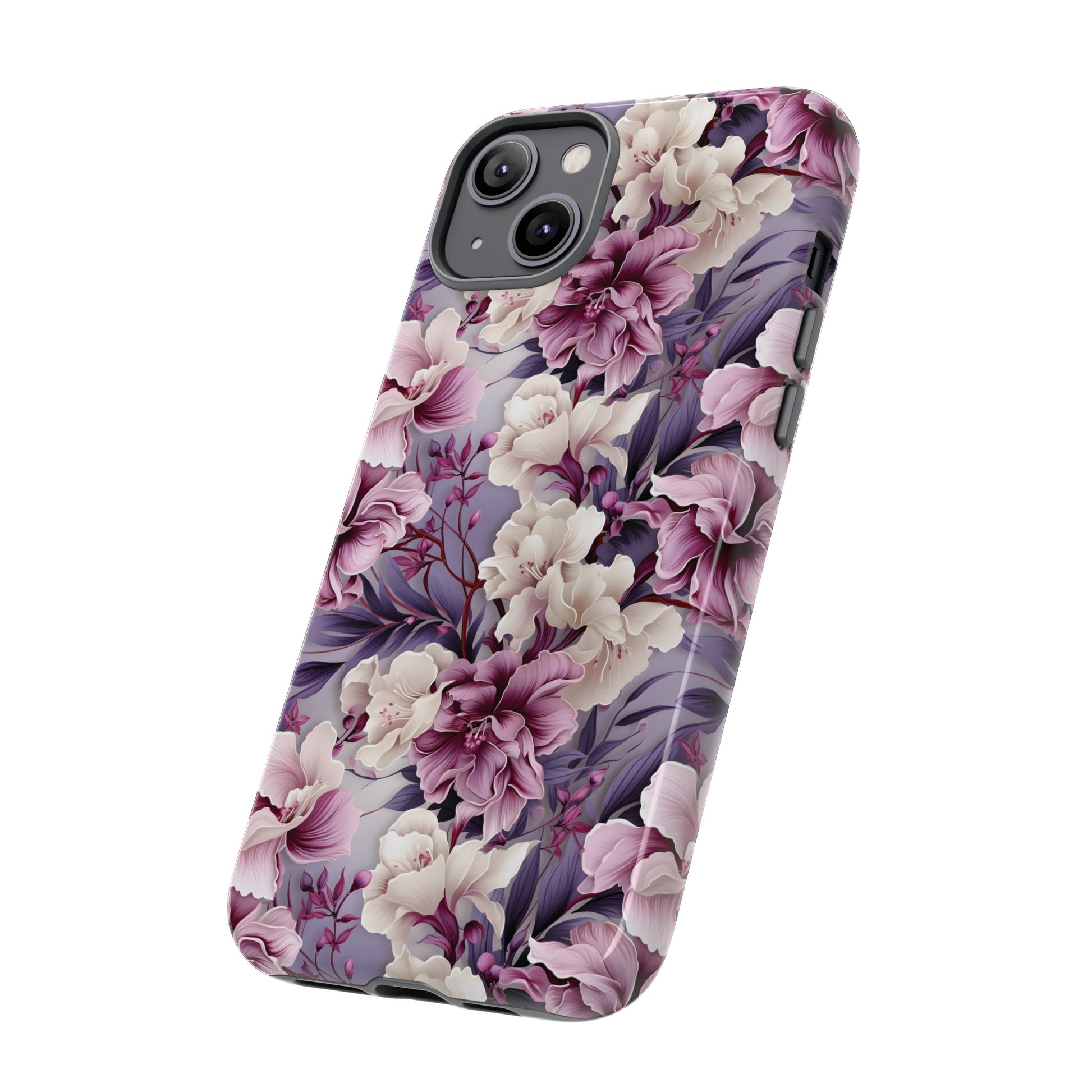 Lavender Flowers Protective Phone Case Gift for Her Phone 15, Samsung iPhone Samsung Gift for Her Case iPhone 15, Samsung