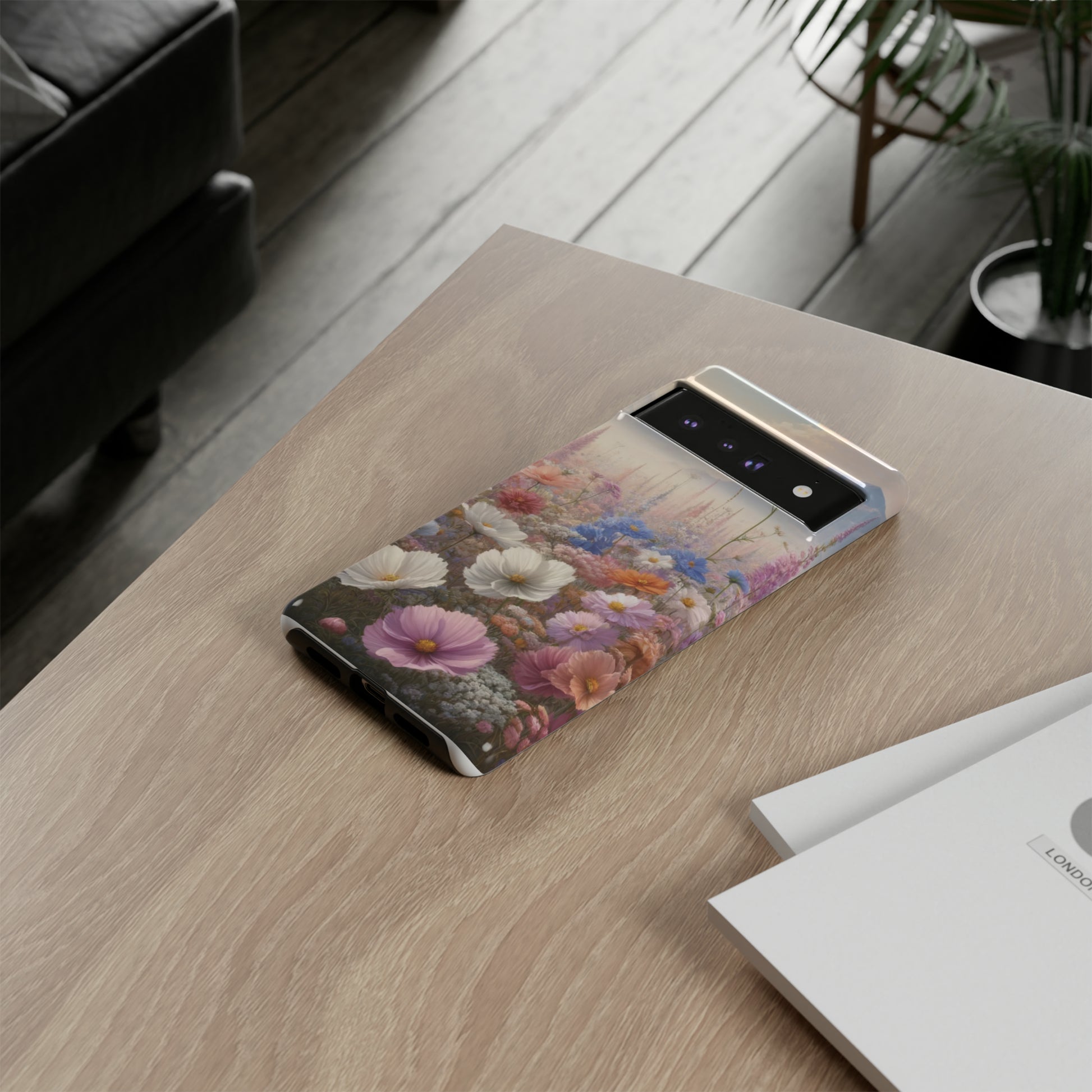 Phone Case Floral Boho Luxury Tough Case Floral Elegant Durable Stylish for Modern Devices iPhone 15, Samsung iPhone Samsung Accessory Gift for Her.