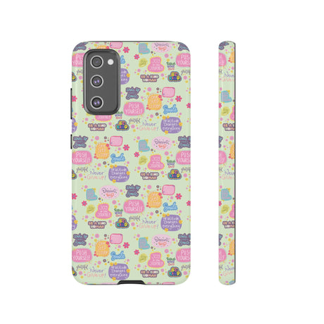 Good Vibes Only Protective Phone Case  Shockproof Slim Aesthetic Motivational Quote Cover, Positive Affirmation Gift for Mom, Teens & Besties | iPhone & Galaxy