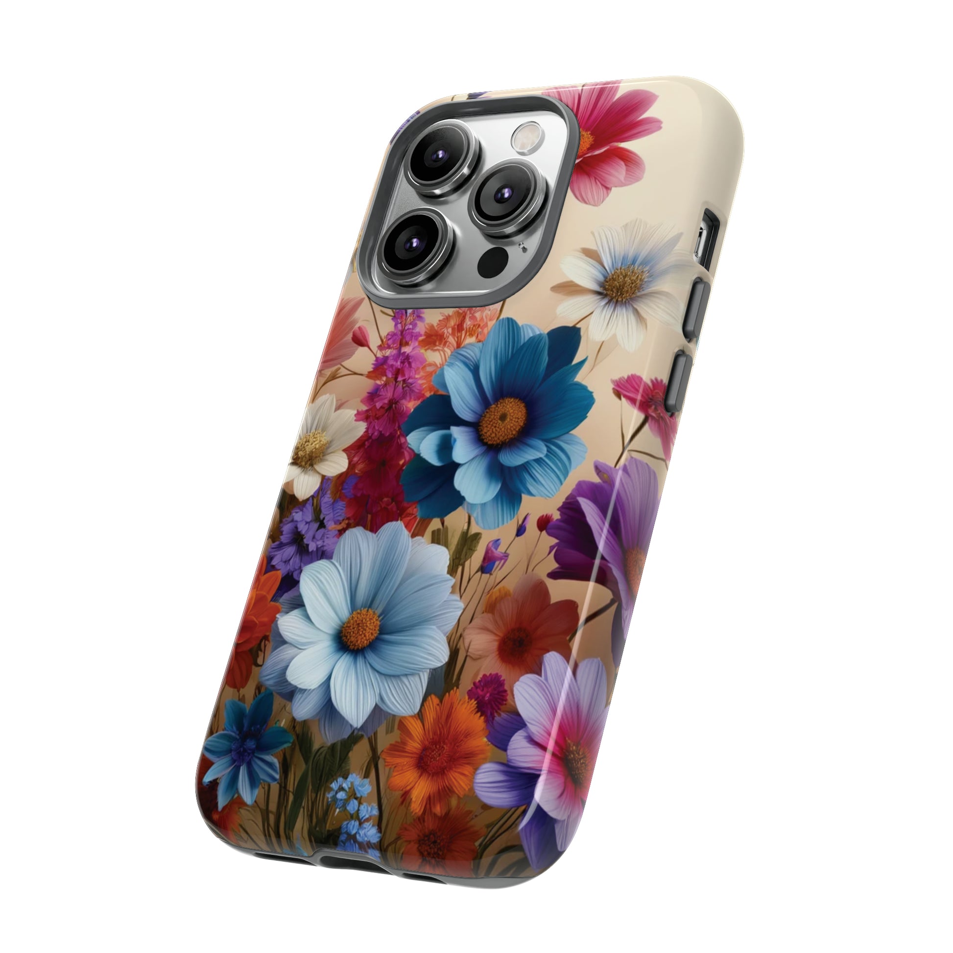 Best Phone Case Floral 3D Illusion Luxury Tough Case Floral Elegant Durable Stylish for Modern Devices iPhone 15, Samsung iPhone Samsung Accessory Gift for Her.