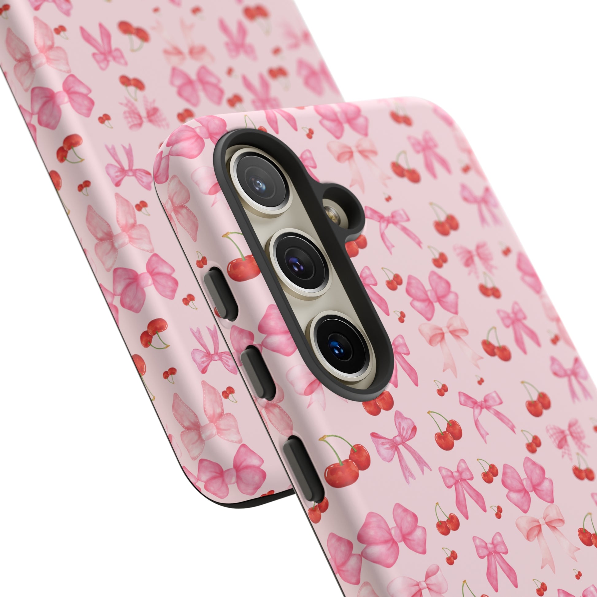 Coquette phone case Cherry Coquette Ribbon Bow iPhone Case Fruity, Girly Gift for Her Phone 15, Samsung iPhone Samsung Gift for Her Case iPhone 15, Samsung iPhone Samsung Accessory Gift for Her.