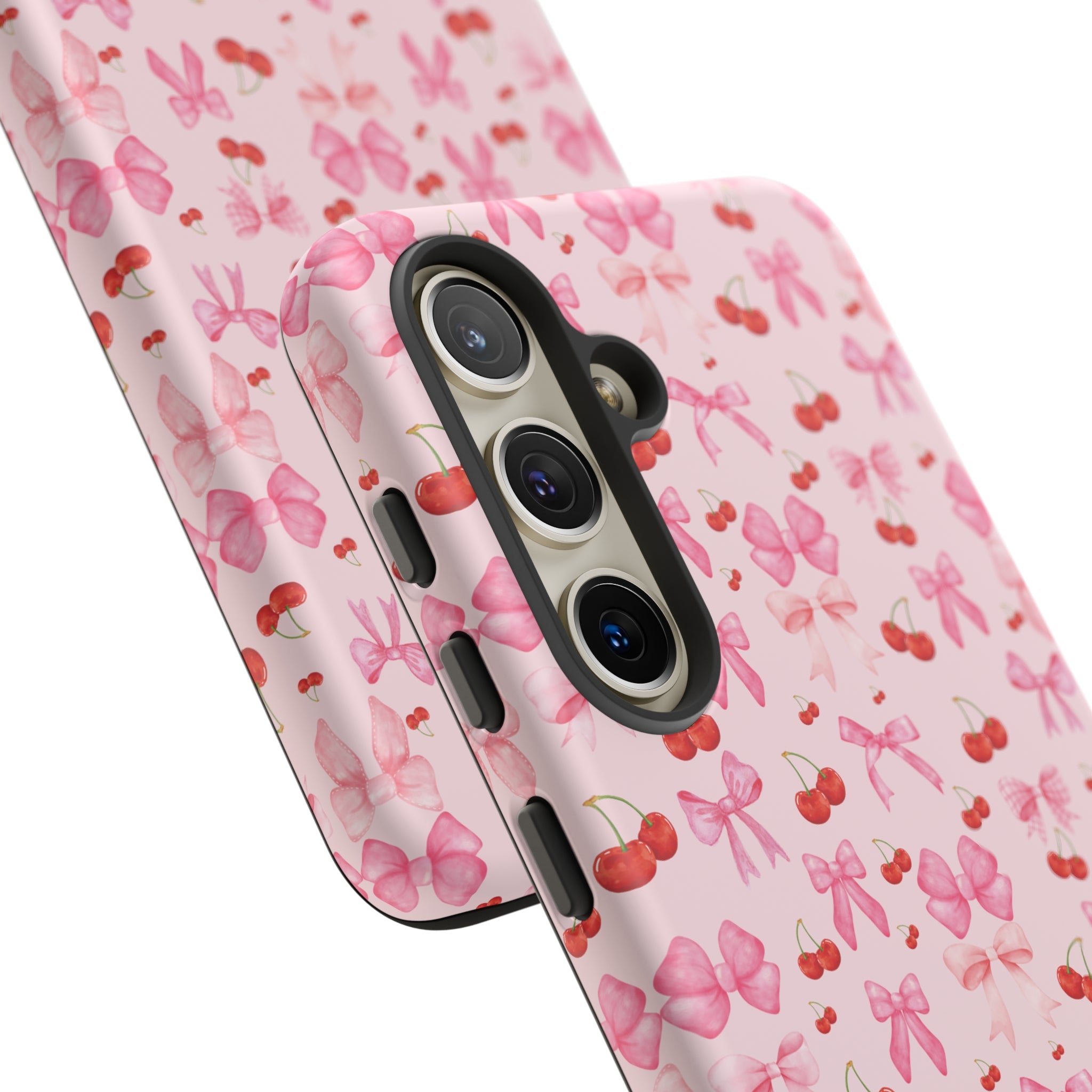 Coquette phone case Cherry Coquette Ribbon Bow iPhone Case Fruity, Girly Gift for Her Phone 15, Samsung iPhone Samsung Gift for Her Case iPhone 15, Samsung iPhone Samsung Accessory Gift for Her.