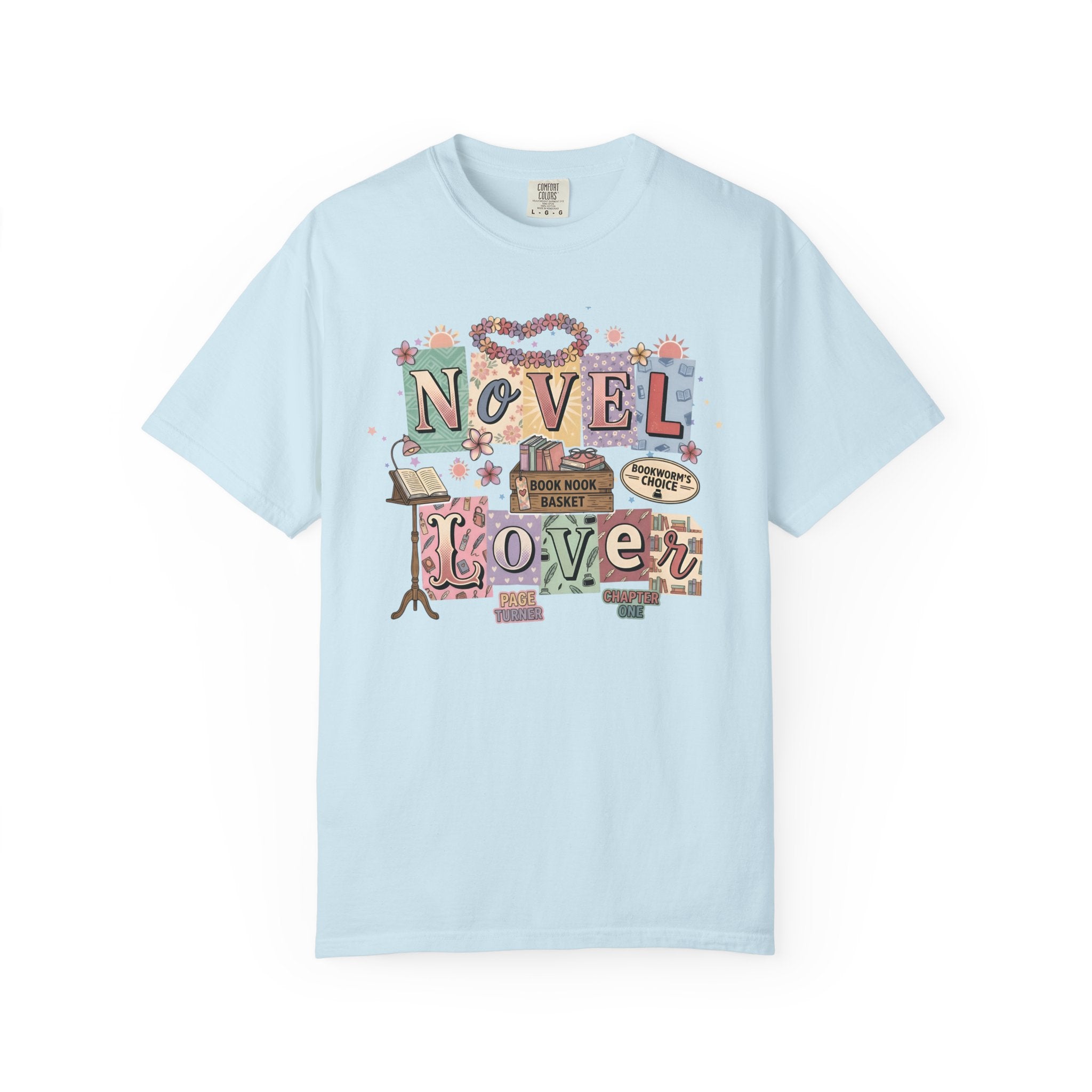 Novel Lover Reader T-Shirt — Book Lover Tee for Her Romantic