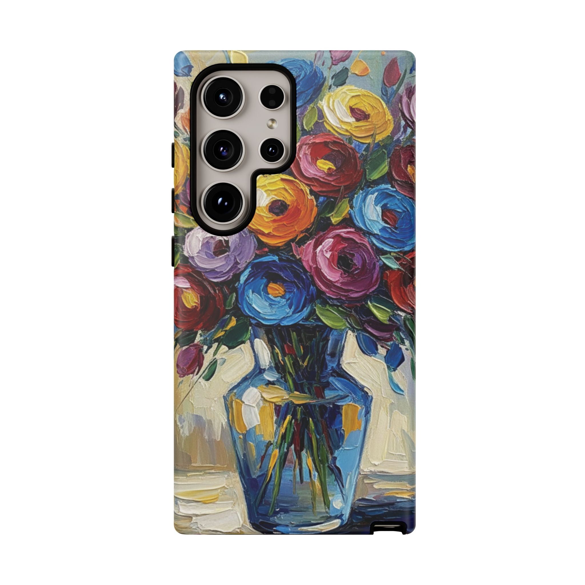 Floral Luxury Oil Painting Illusion Tough Case — Floral Art Phone Case for Art Lovers
