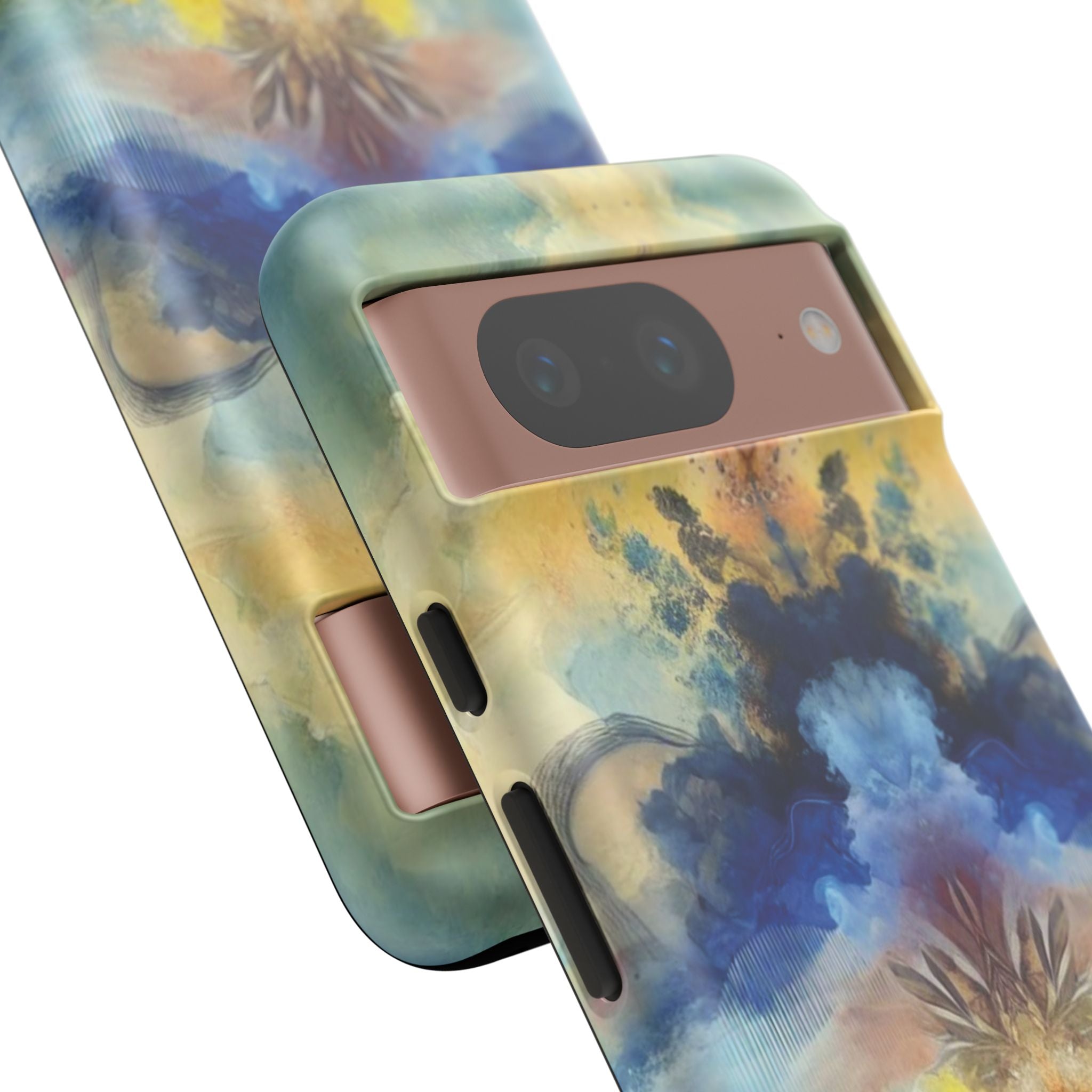 Coque de téléphone abstraite aquarelle moderne compatible avec iPhone, Samsung et plus – Protection élégante et durable avec un design artistique éclatant, cadeau parfait pour elle