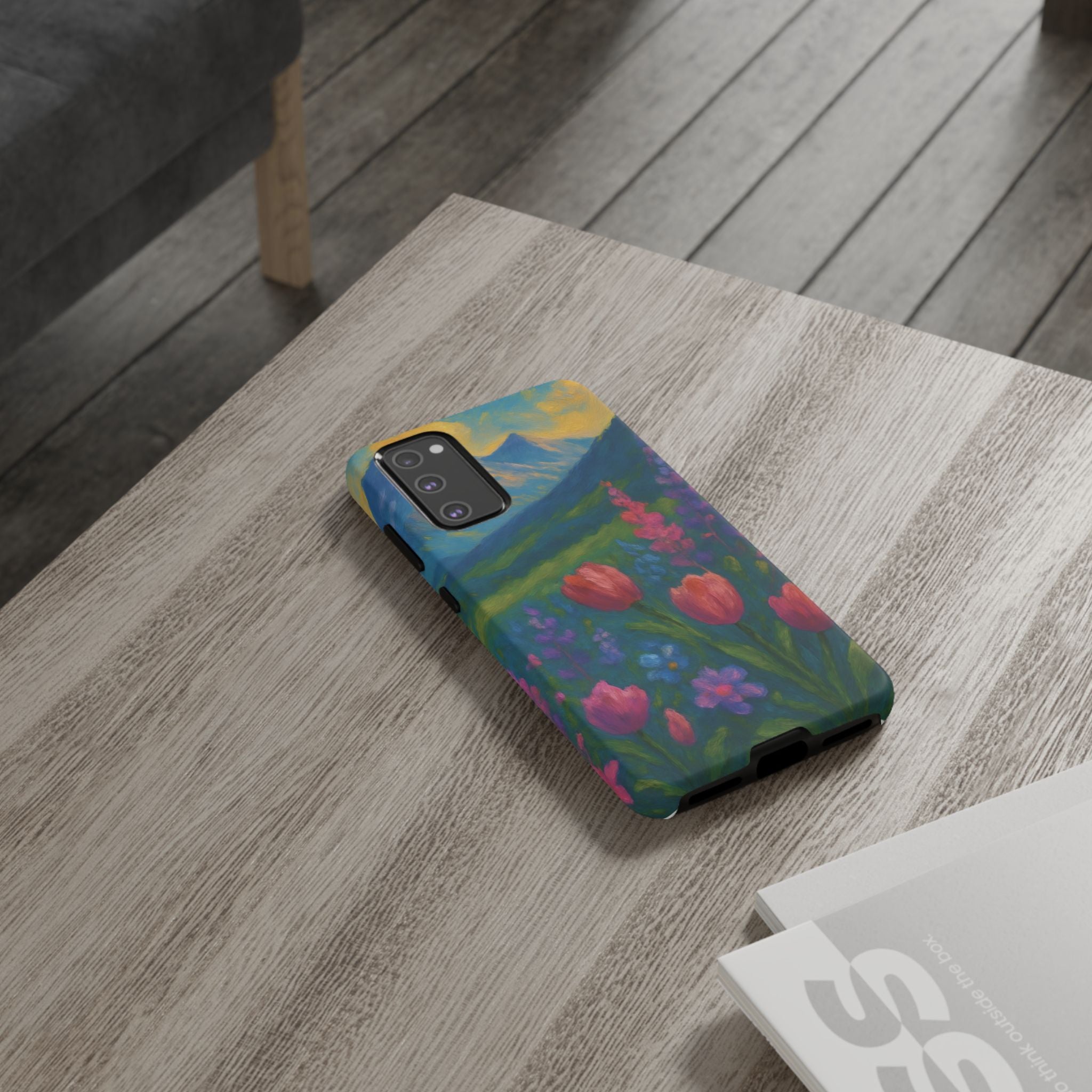 Mountains Wildflowers Phone Case | Vibrant Botanical Floral Design | Nature-Inspired Protective Cover for iPhone & Samsung | Trendy Aesthetic Gift Idea