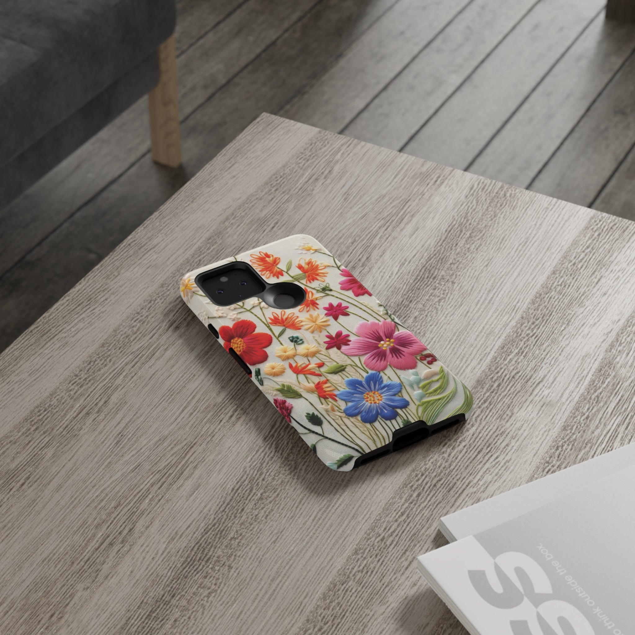 3D Floral Phone Case Elegant Faux Flower Durable for iPhone Samsung Smartphone iPhone 15, 14, 13 Samsung Gift for Mom
