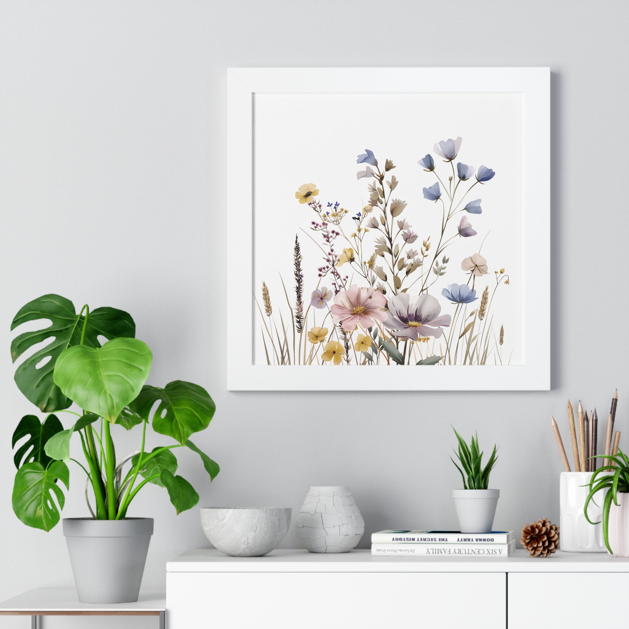 Minimalist Floral Framed Vertical Poster Elegance in Every Stroke Framed Vertical Posters Oil Art Mastery on Archival Matte Paper, Securely Encased in Black, White, or Walnut Frames with Durable Acrylic Protection Ready to Hang  Timelessly Crafted..