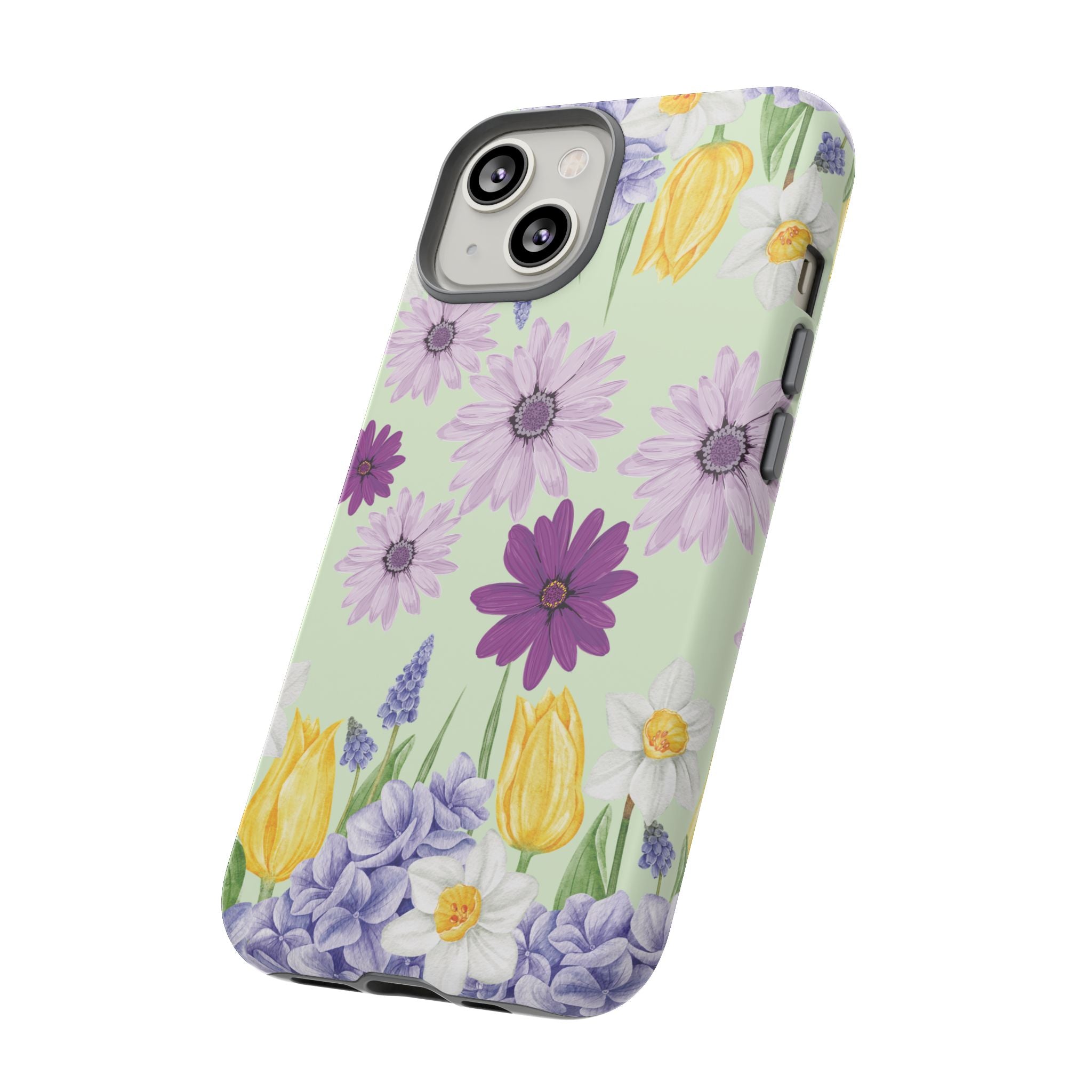Lavender Yellow Flower Phone Case – Stylish Protective Cover for iPhone & Samsung, Botanical Design, Perfect Gift for Spring & Everyday Elegance