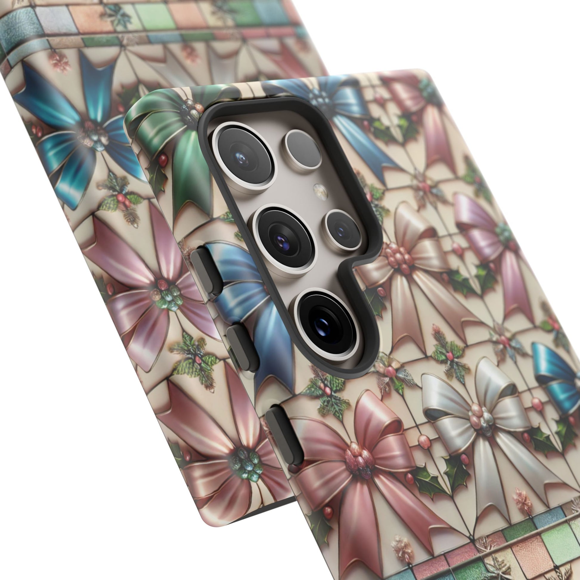 Coquette Bows Pastel Phone Case for iPhone 17 ,  15 14 13 12  21 23 Samsung, and Pixel | Stylish Protective Cover Gift for Her Perfect for Floral Lover