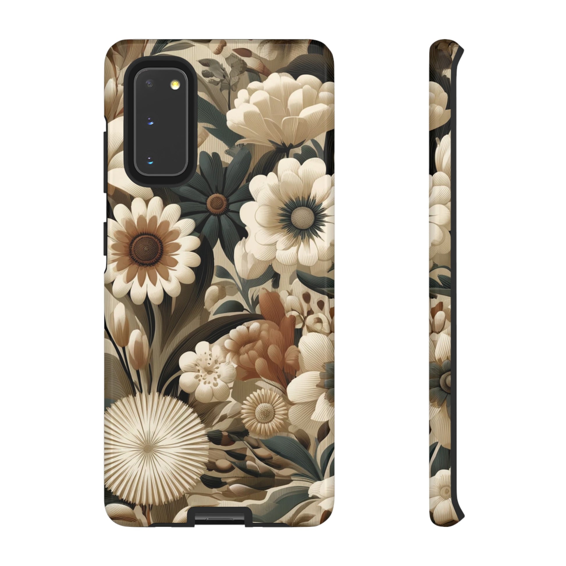 Mid-century Modern Floral Phone Case Durable for iPhone Samsung Gift iPhone 15, 14, 13 Samsung Pixel Gift for Mom Accessory Gift for Her