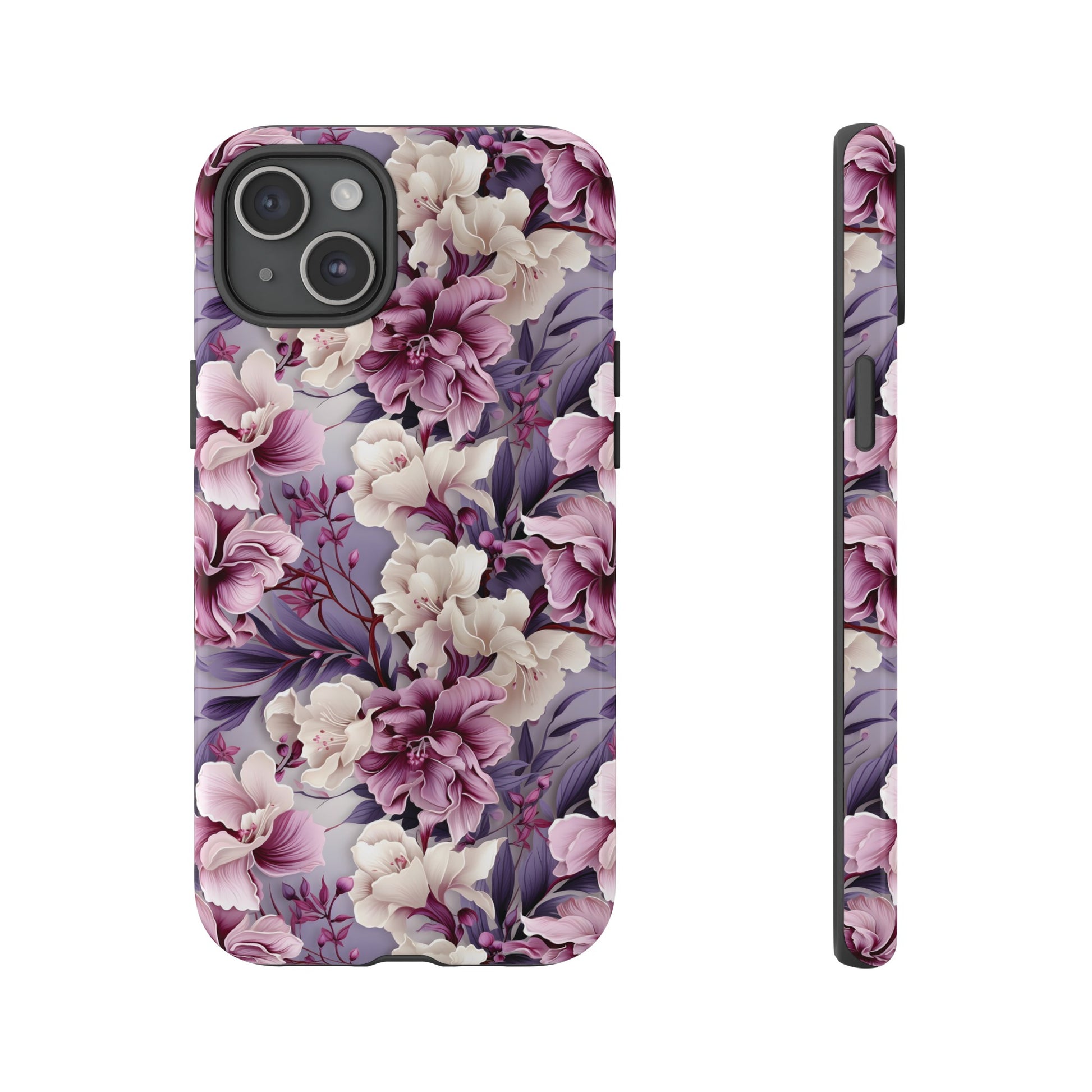 Lavender Flowers Protective Phone Case Gift for Her Phone 15, Samsung iPhone Samsung Gift for Her Case iPhone 15, Samsung