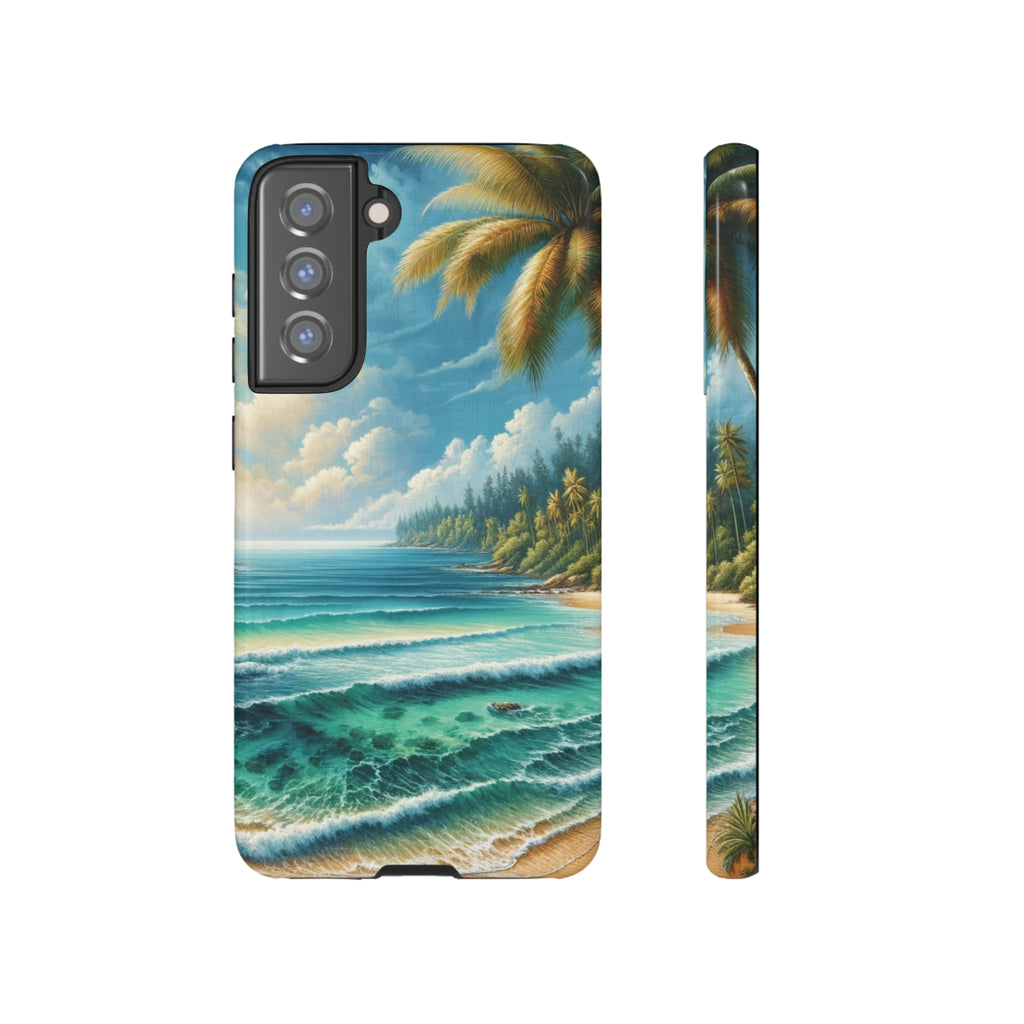 Coastal Serenity Ocean Beach View Protective Phone Case Gift for Her Phone 15, Samsung iPhone Samsung Gift for Her Case iPhone 15, Samsung iPhone Samsung Accessory Gift for Her.