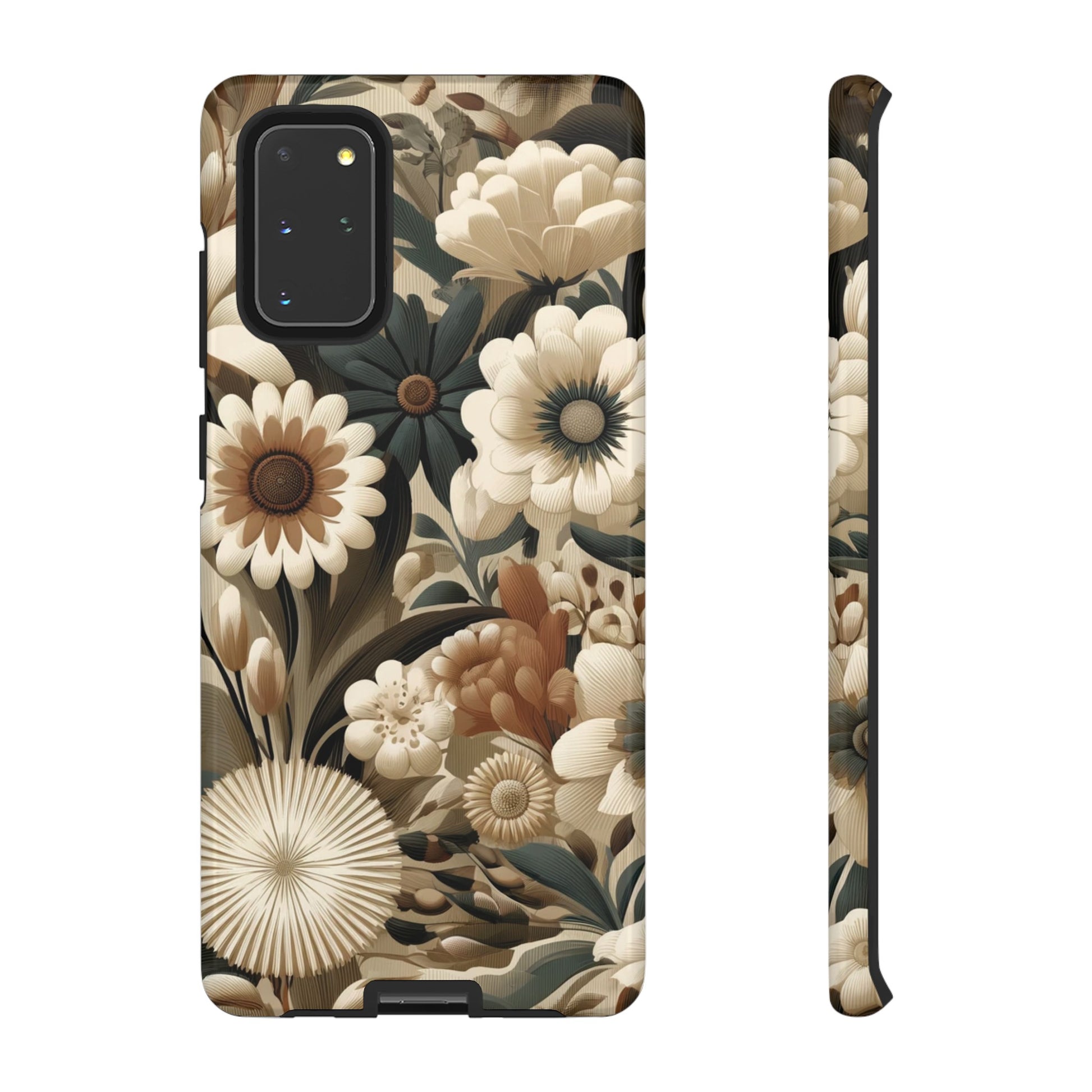 Mid-century Modern Floral Phone Case Durable for iPhone Samsung Gift iPhone 15, 14, 13 Samsung Pixel Gift for Mom Accessory Gift for Her