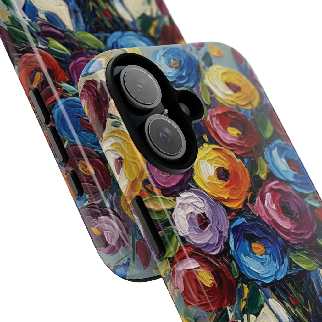 Floral Luxury Oil Painting Illusion Tough Case — Floral Art Phone Case for Art Lovers