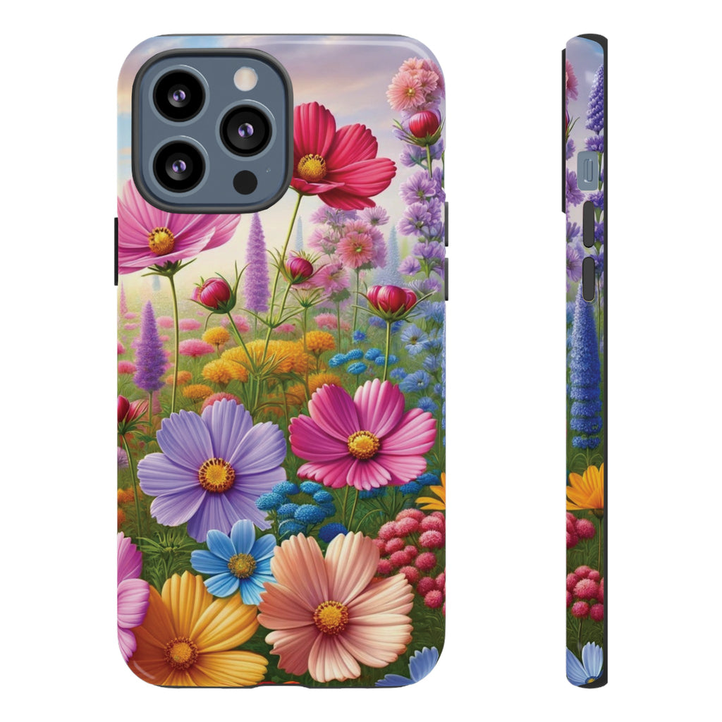 Bright Floral Phone Case Durable for iPhone Samsung Gift iPhone 15, 14, 13 Samsung Pixel Gift for Mom Accessory Gift for Her