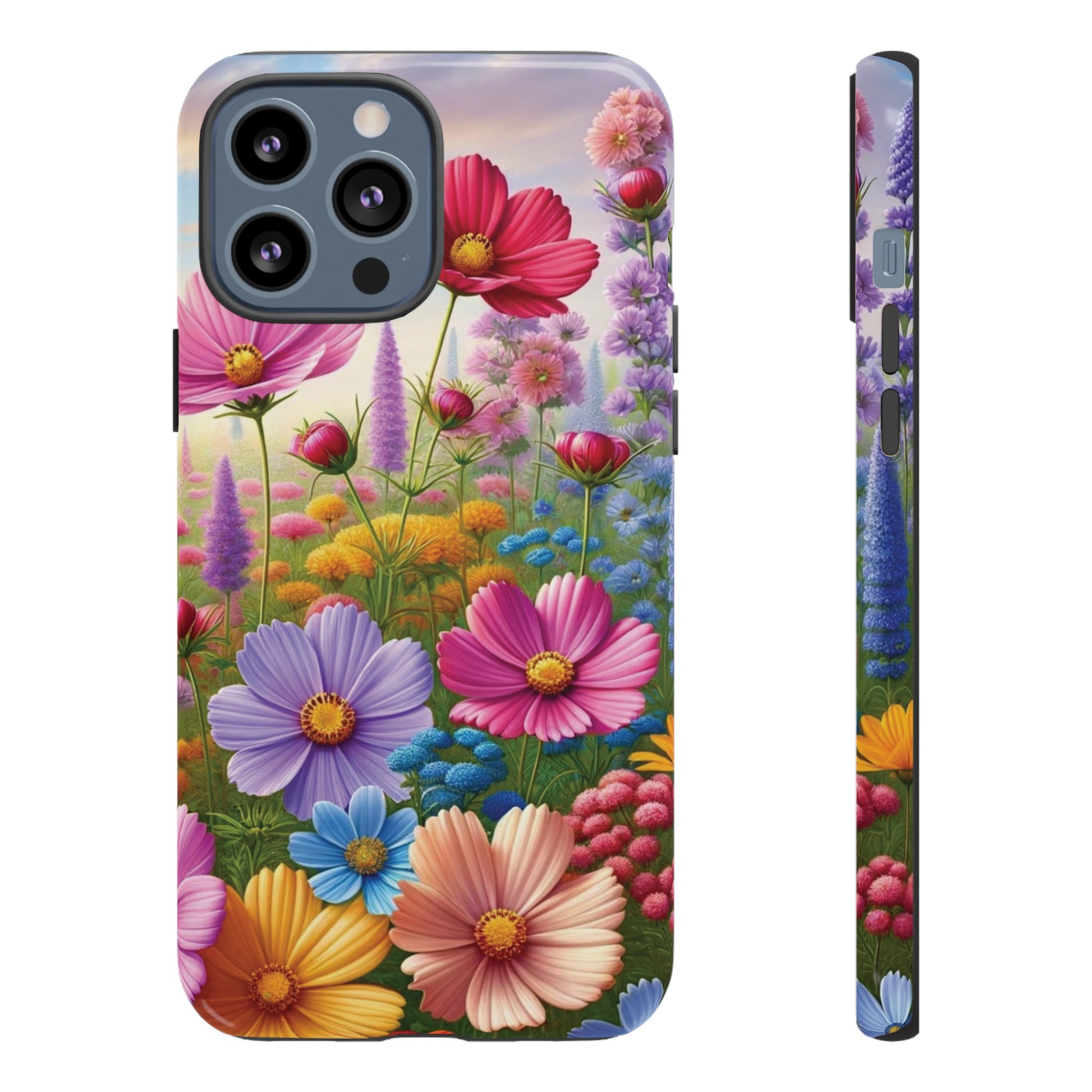 Bright Floral Phone Case Durable for iPhone Samsung Gift iPhone 15, 14, 13 Samsung Pixel Gift for Mom Accessory Gift for Her