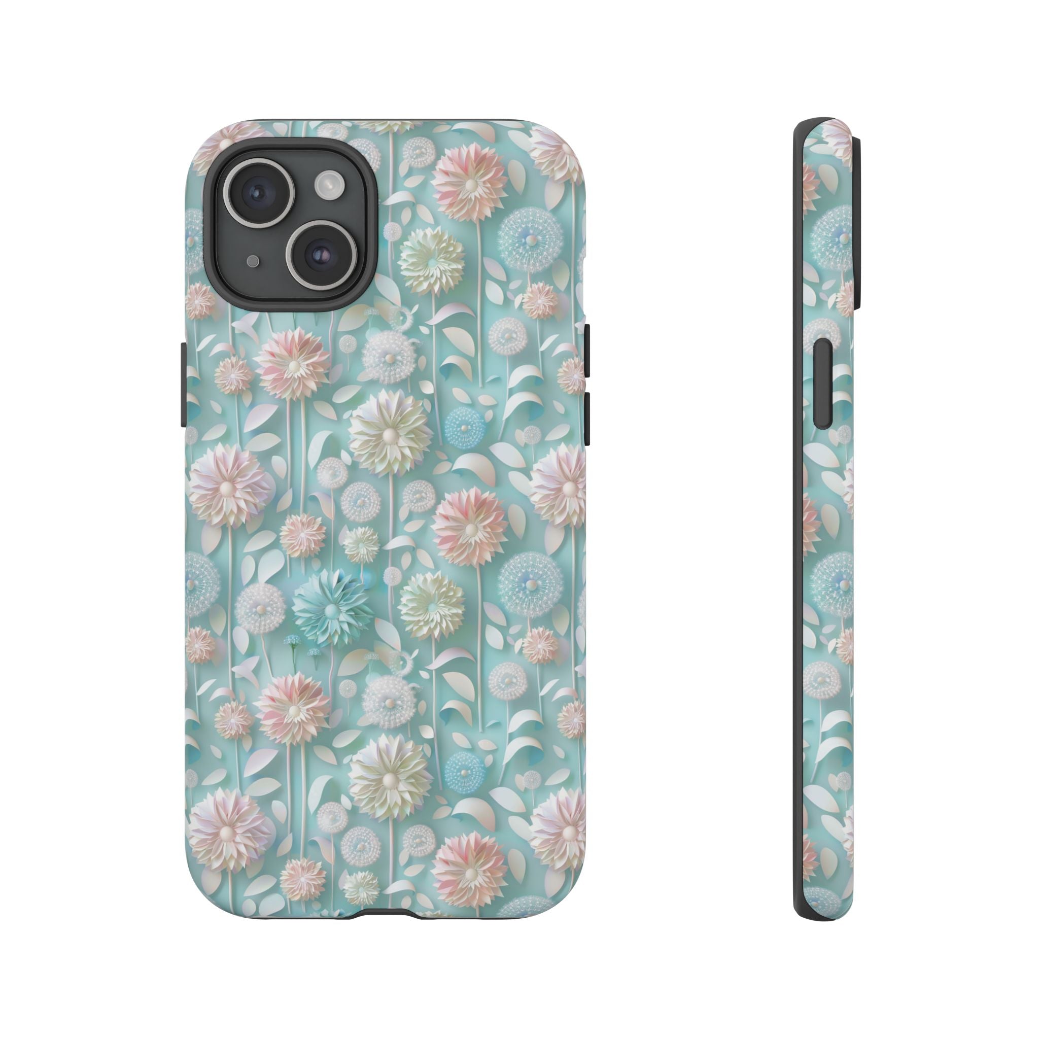 Pastel Floral Phone Case for iPhone & Samsung | Elegant and Slim Design with Shockproof Protection | Durable, Scratch-Resistant, and Lightweight | Stylish Accessory