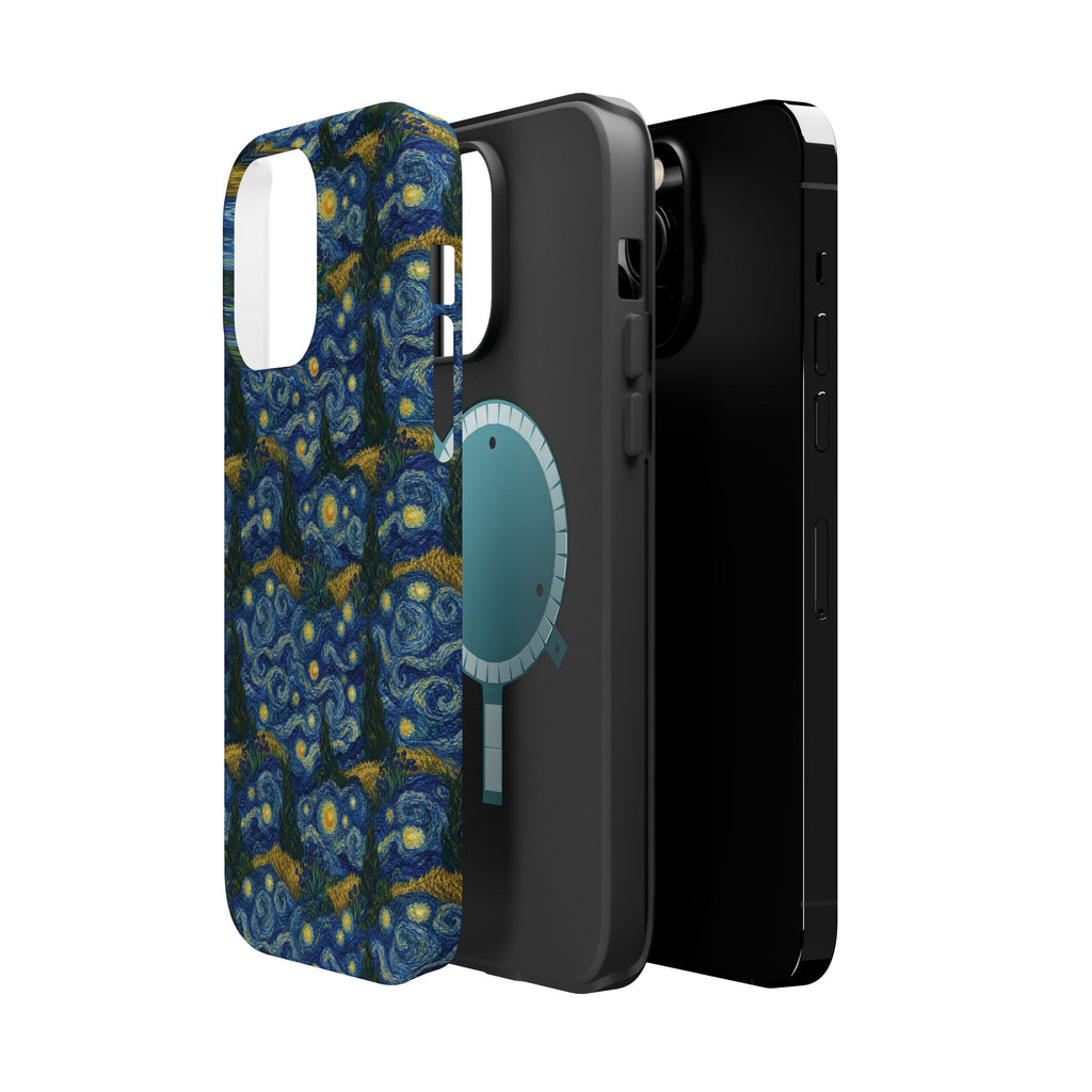 Van Gogh Illusion Magnetic Phone Case — Elegant Impact‑Resistant Art Lover Design