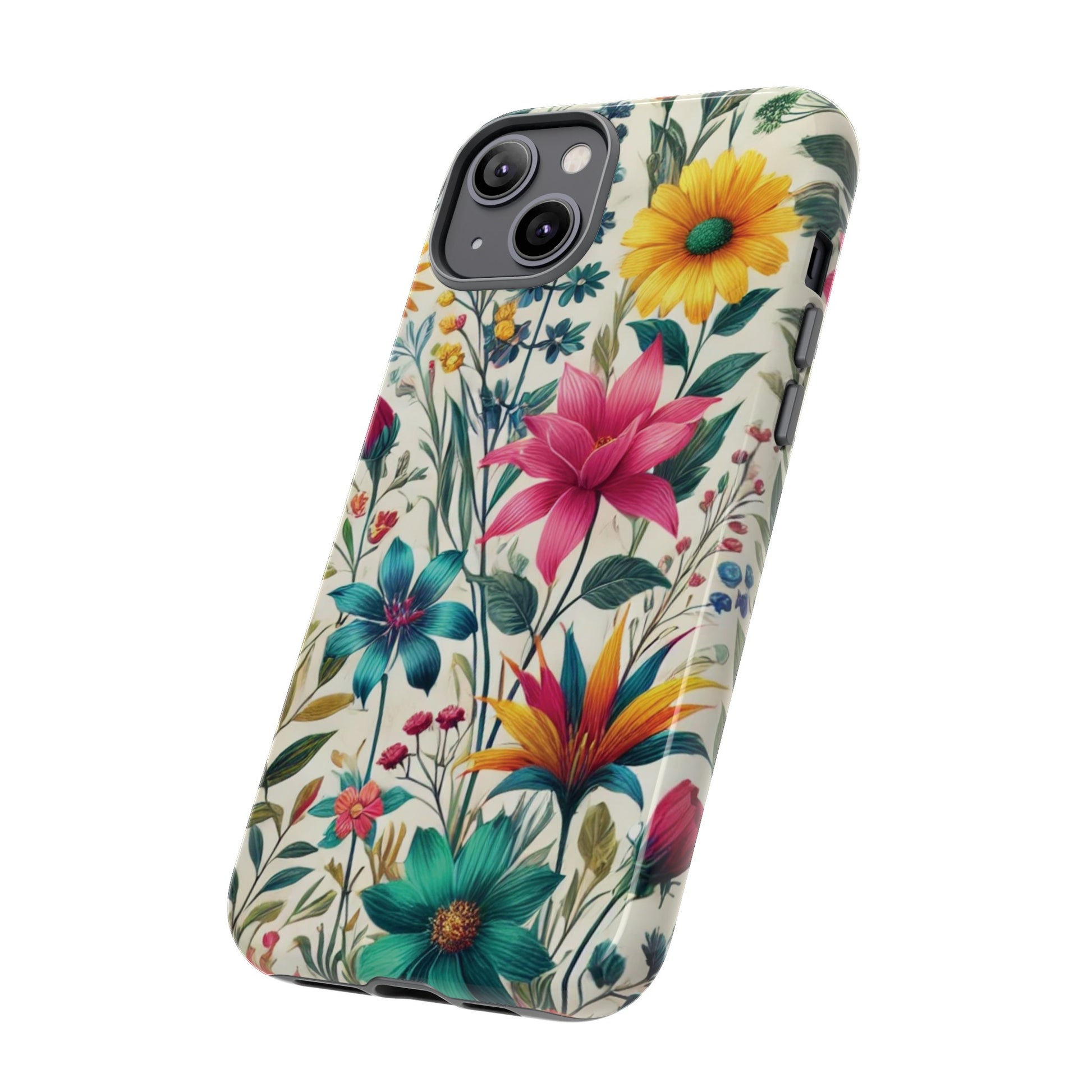 Wildflowers Boho Chic Design Phone Case - Stylish, Protective Cover for All Models Gift for Mom Accessory Gift for Her