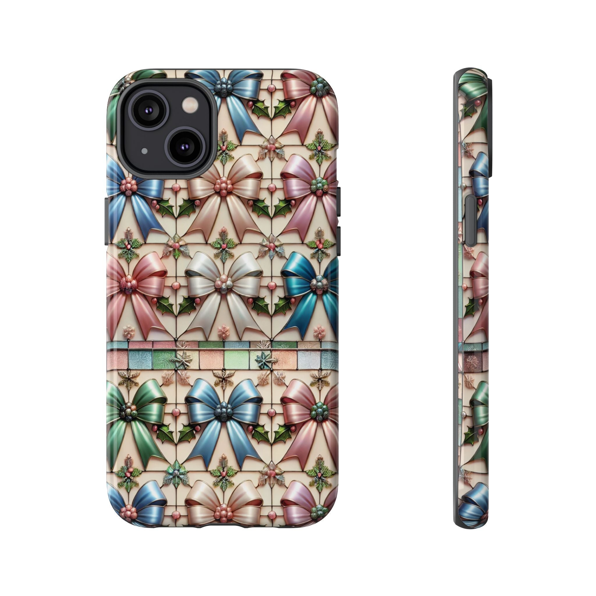 Coquette Bows Pastel Phone Case for iPhone 17 ,  15 14 13 12  21 23 Samsung, and Pixel | Stylish Protective Cover Gift for Her Perfect for Floral Lover