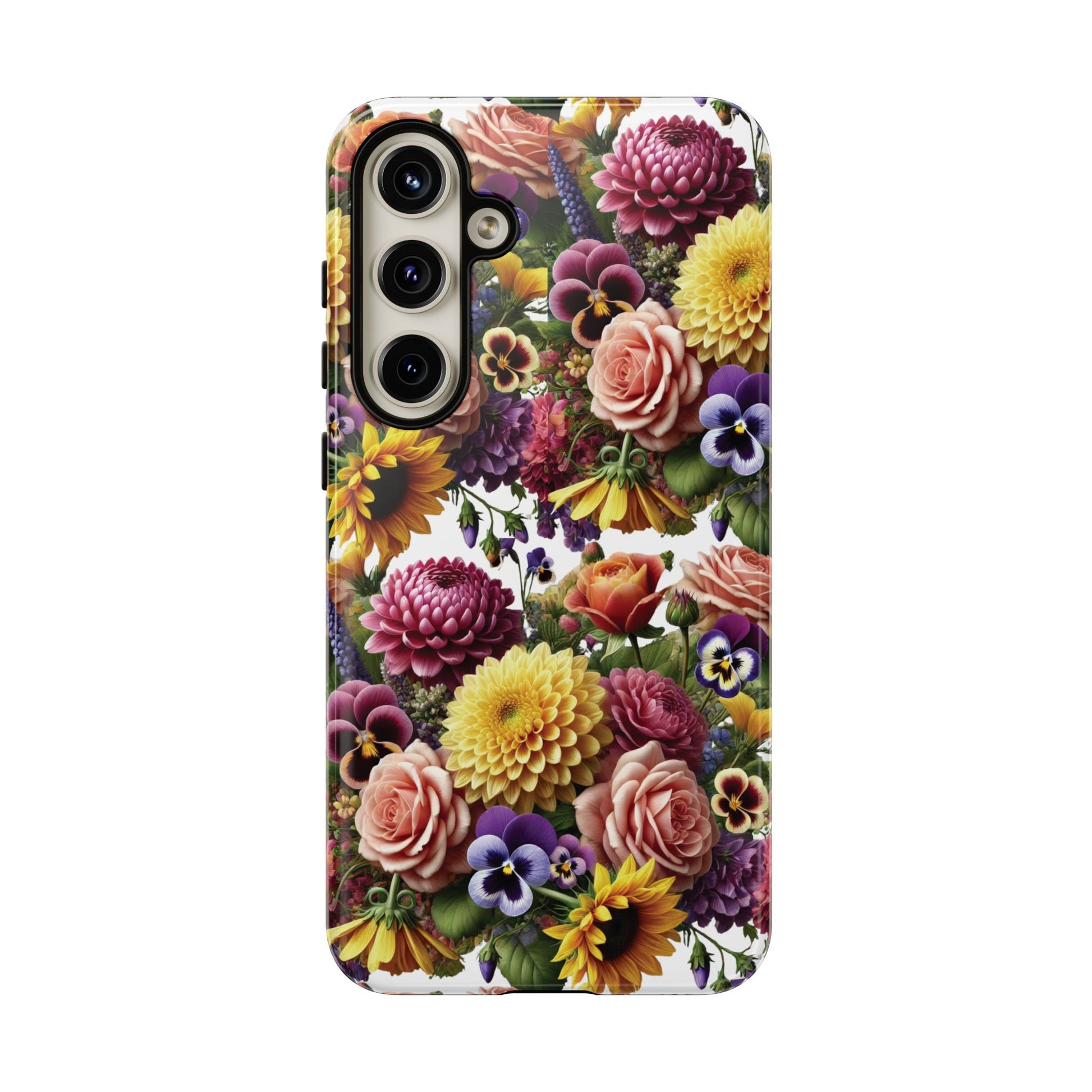 Floral Fall Phone Case for iPhone 16 15 14 13 12  21 23 Samsung, and Pixel | Stylish Protective Cover Gift for Her Perfect for Floral Lover