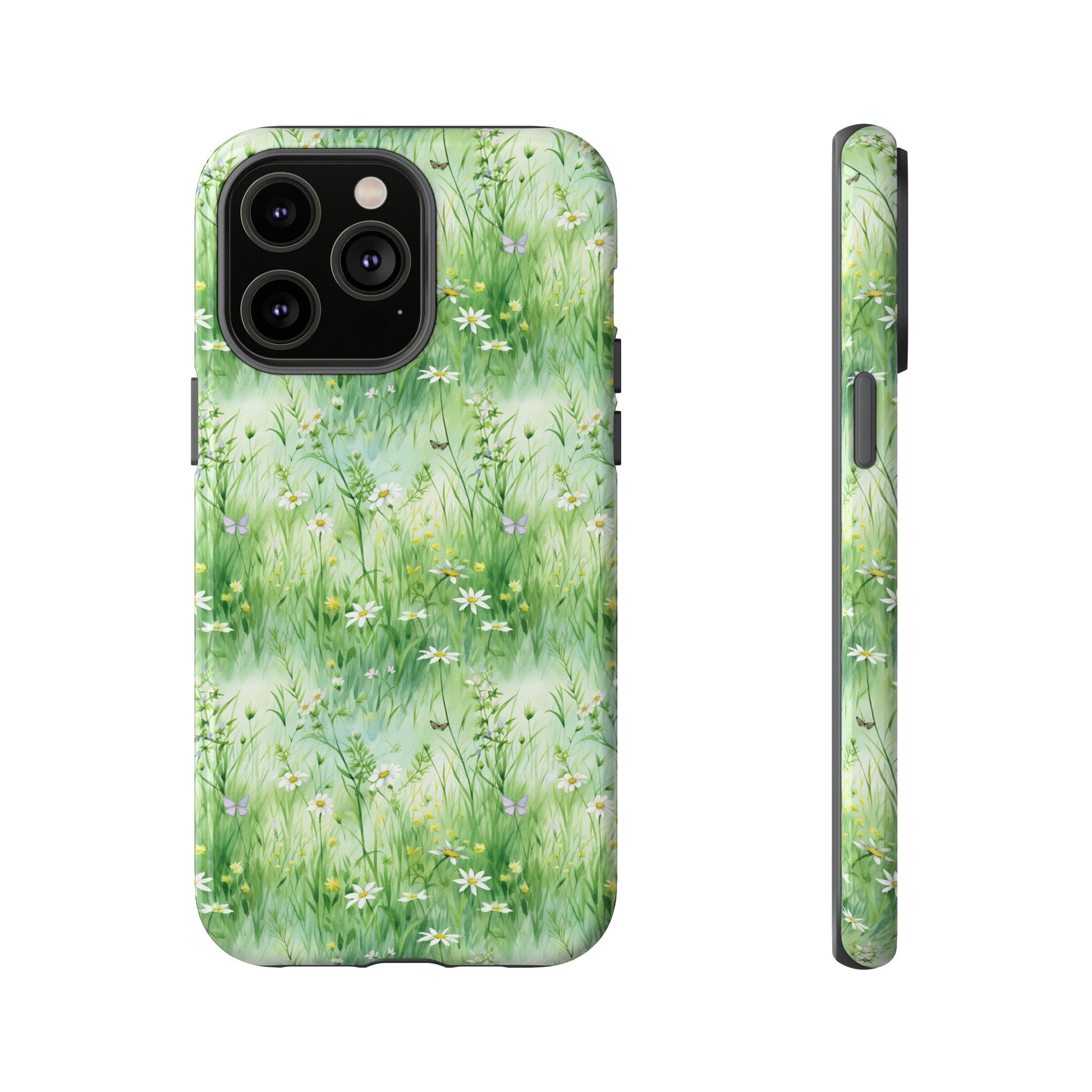 Beautiful Watercolor Grassing Daisy Boho Chic Design Phone Case Protective Cover for All Models Gift for Mom Accessory Gift for Her
