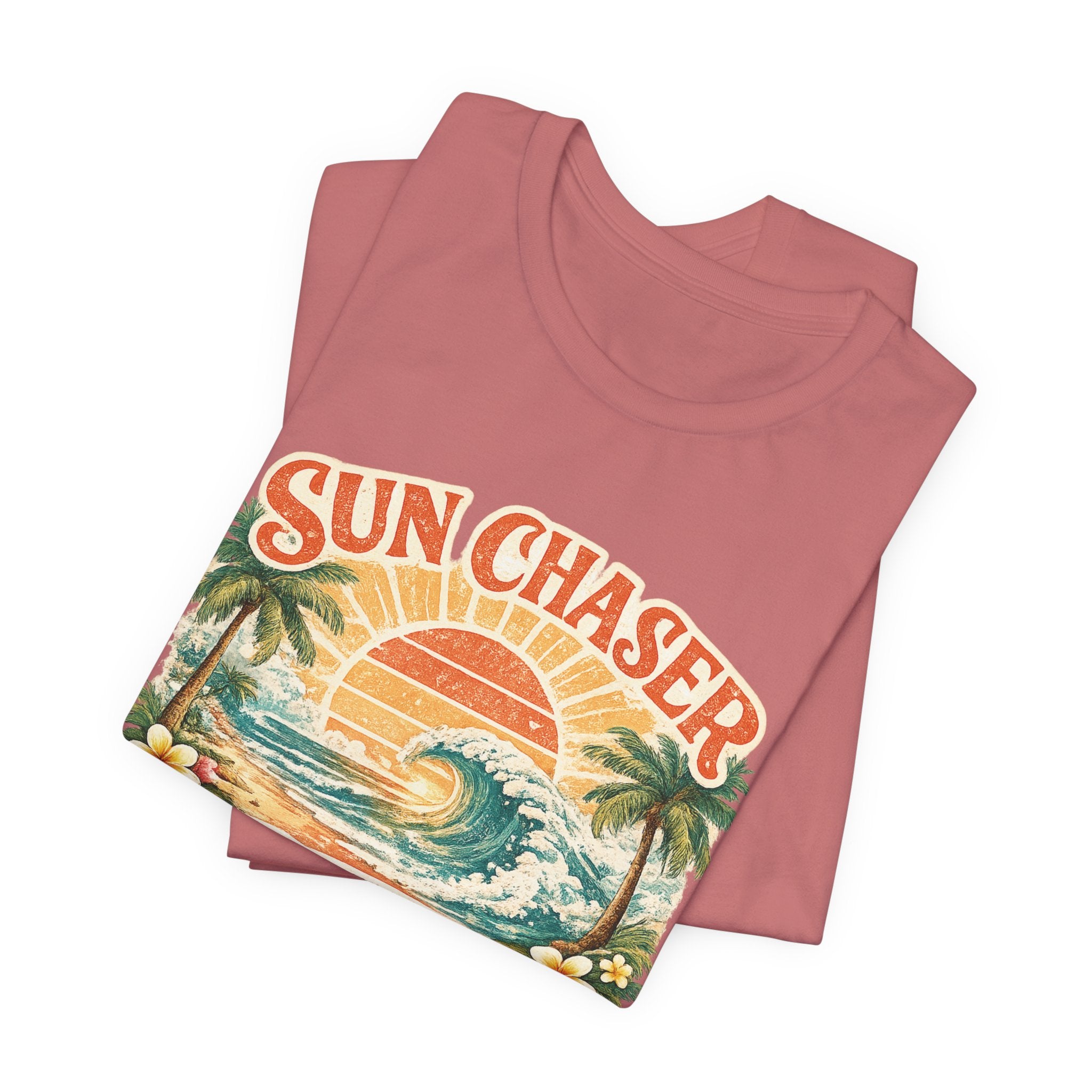 Sun Chaser T-Shirt — Retro Sunrise Graphic Tee Gift Fun