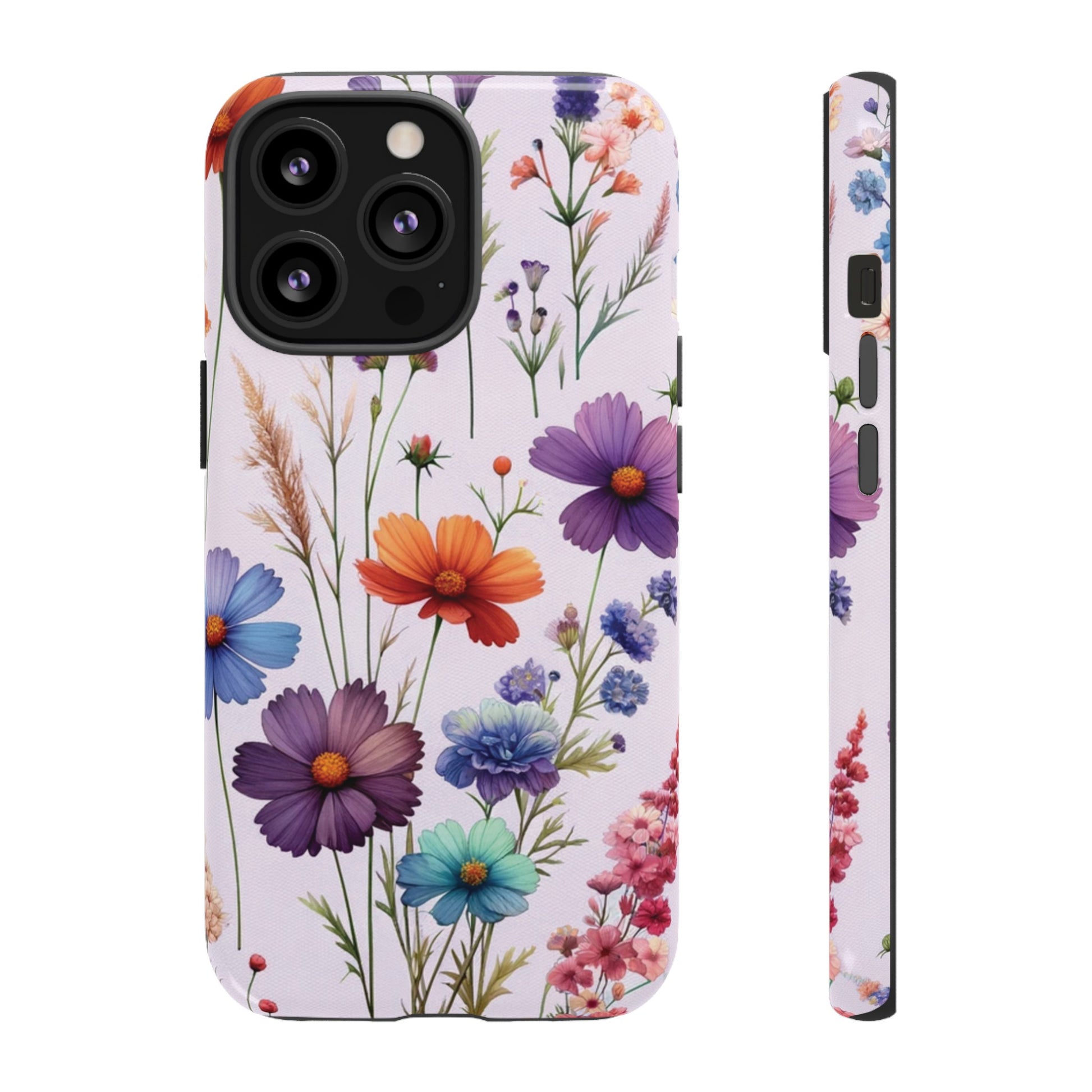 Lavender Wildflowers Protective Phone Case Gift for Her Phone 15, Samsung iPhone Samsung Gift for Her Case iPhone 15, Samsung iPhone Samsung Accessory Gift for Her.