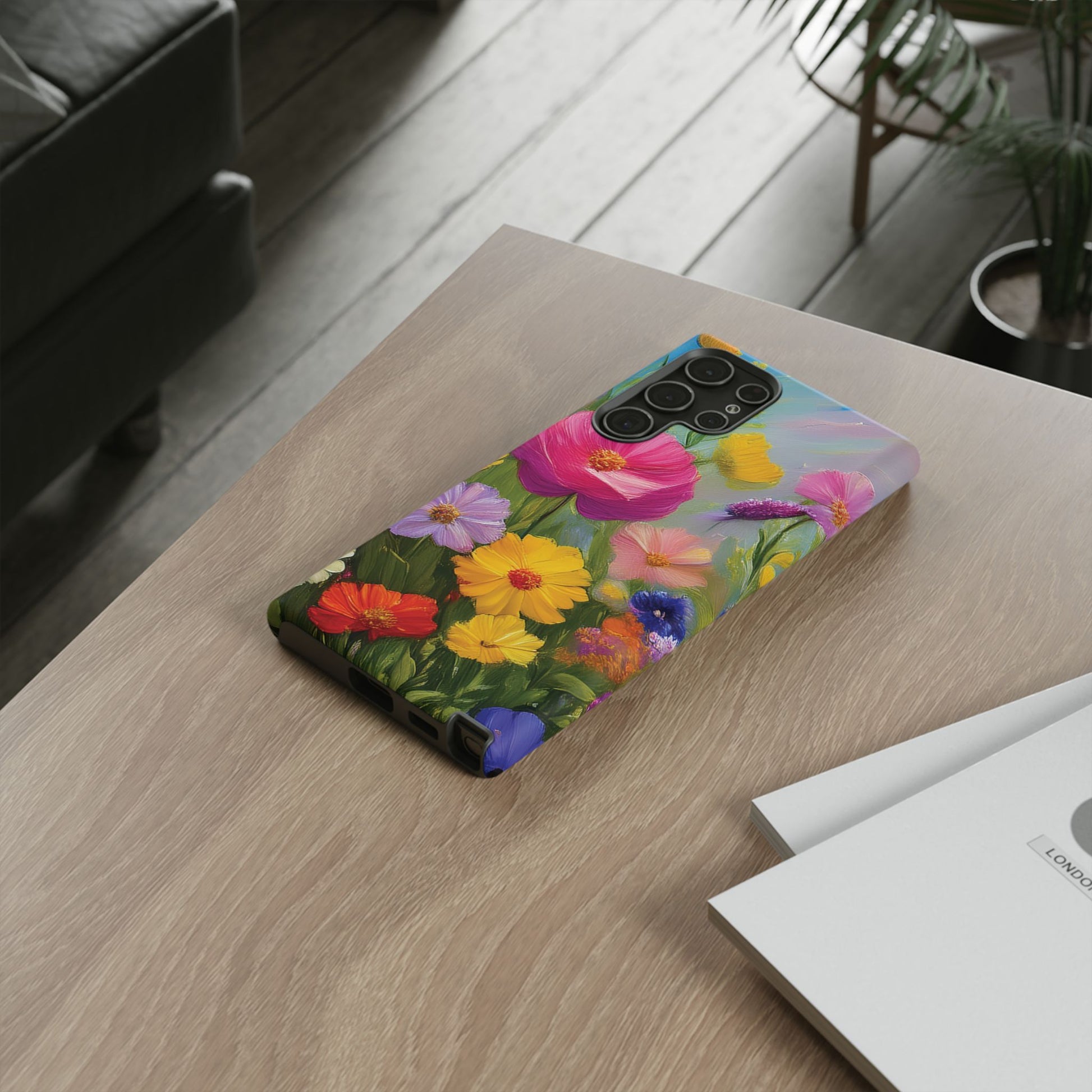 Vibrant Wildflower Painting Phone Case Hand-Painted Floral Art Design | Bright Nature-Inspired Cover | Perfect Gift for Flower Lovers iPhone & Galaxy