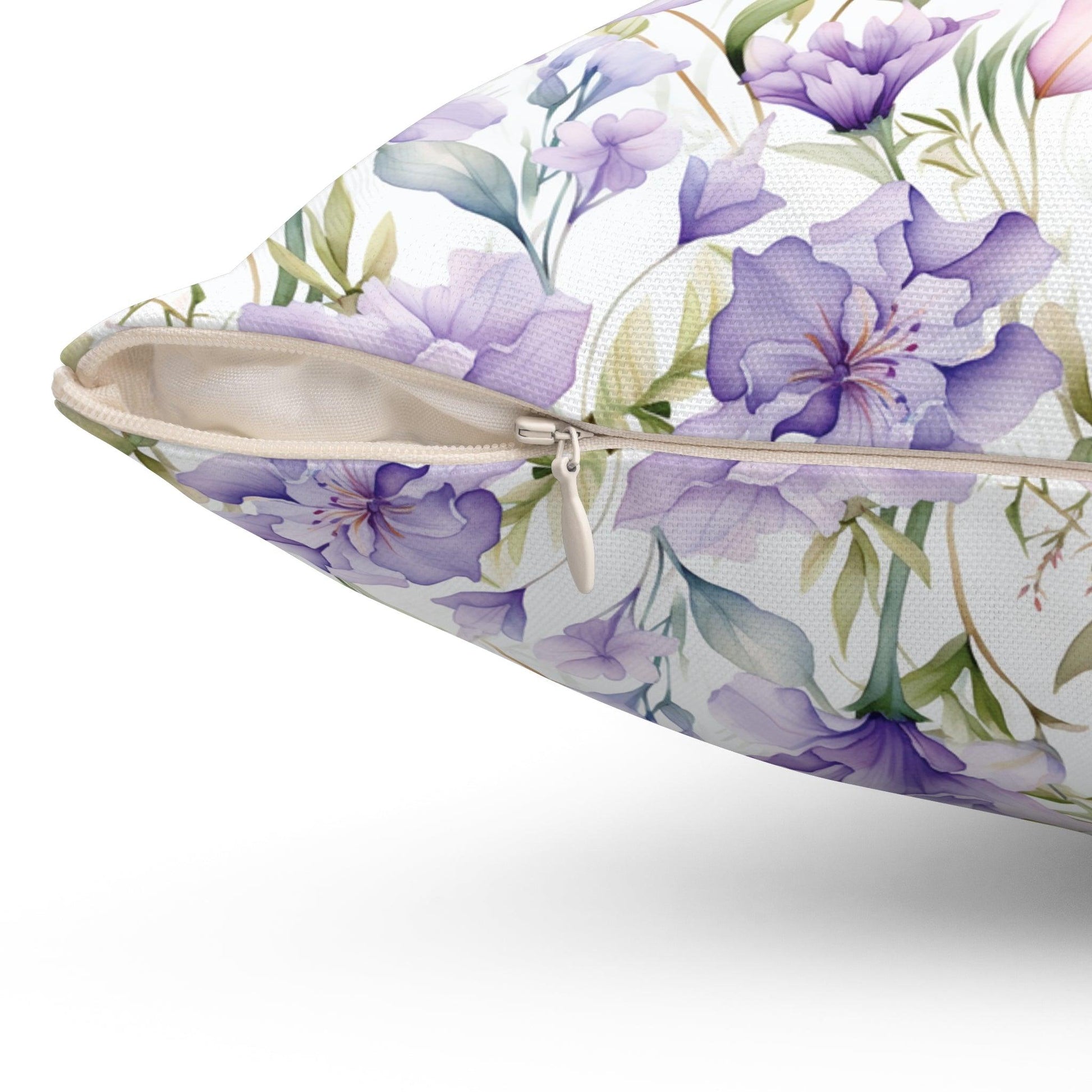 Butterfly and Floral Square Pillow Pet Lover Elegance Charm to Your Décor Stylish Accent Housewarming Gift New House, Bridal Shower Gift - MRSBYVALLE