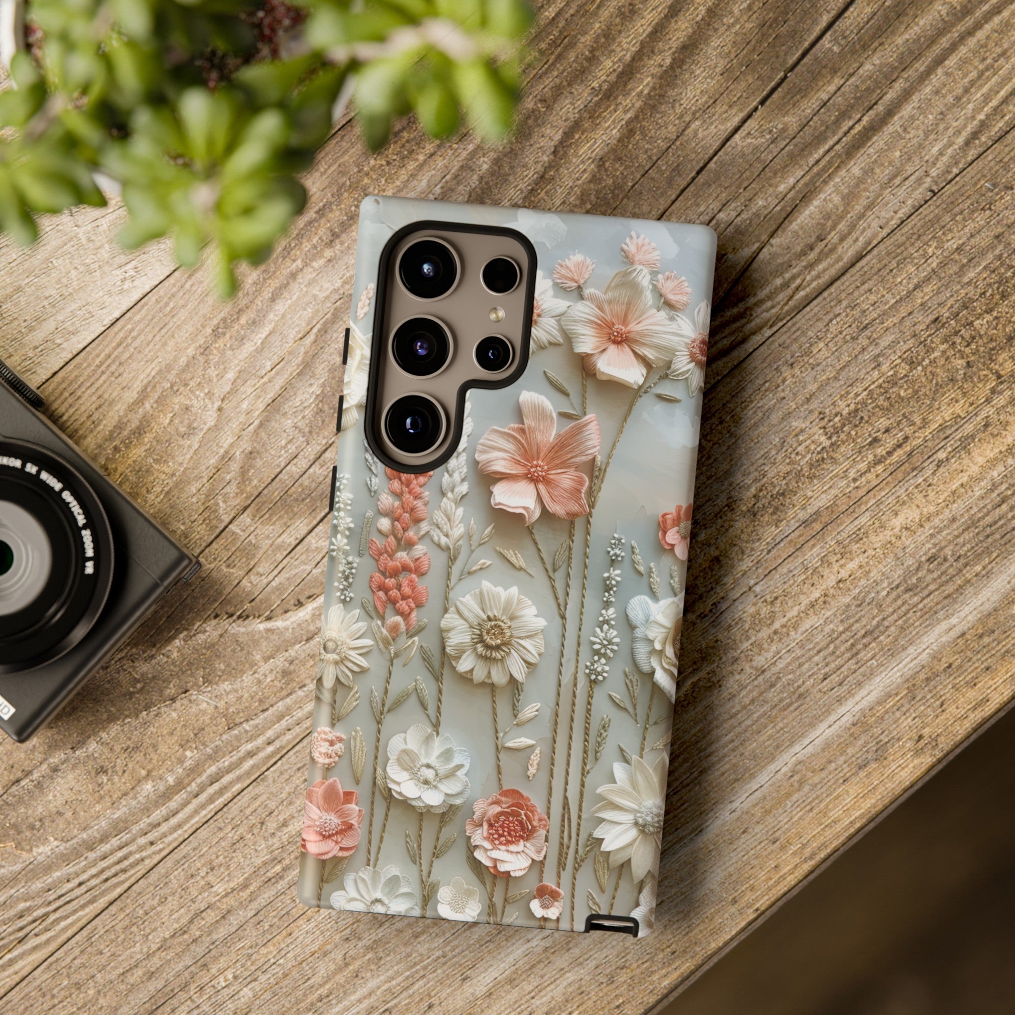 Pastel Wildflowers Protective Phone Case Gift for Her Phone 15, Samsung iPhone Samsung Gift for Her Case iPhone 15, Samsung iPhone Samsung Accessory Gift for Her