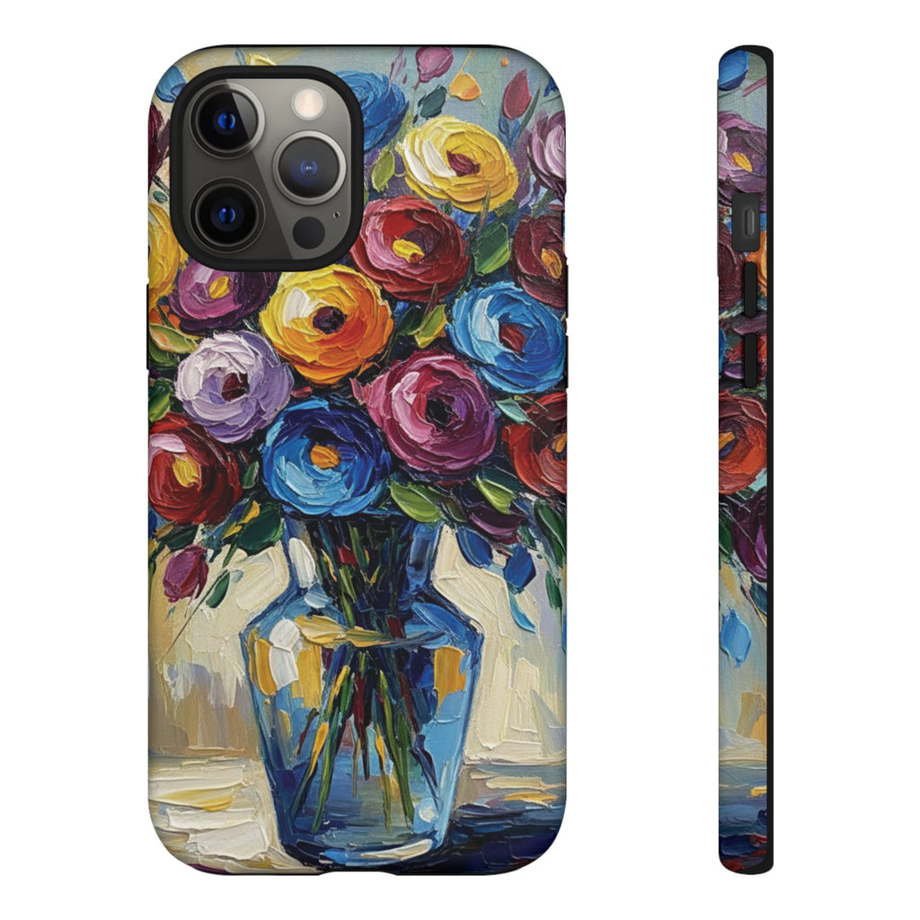 Floral Luxury Oil Painting Illusion Tough Case — Floral Art Phone Case for Art Lovers